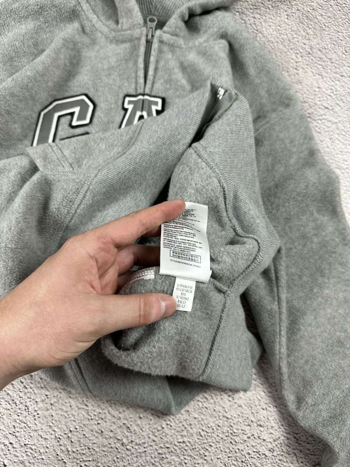 Gap Gap Fleece Full Zip Hoodie Reflective Big Logo Sportwear Size US M / EU 48-50 / 2 - 13 Thumbnail