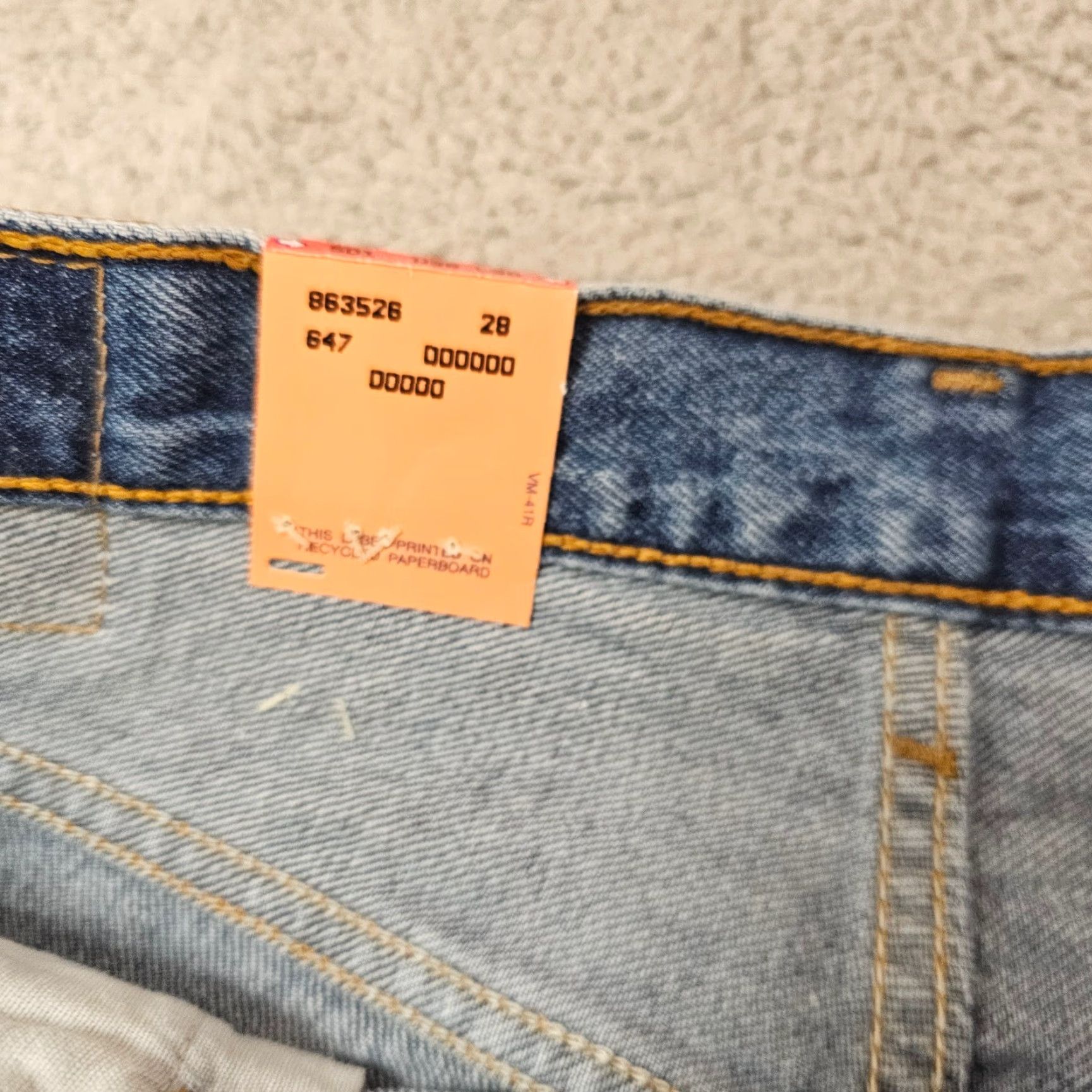 Levi's VINTAGE Levi's 501 Jeans Mens 38x30 Blue Made In Mexico NWT Deadstock Regular Fit 5-Pocket Denim Cotton Classic Straight USA Size US 38 / EU 54 - 5 Thumbnail