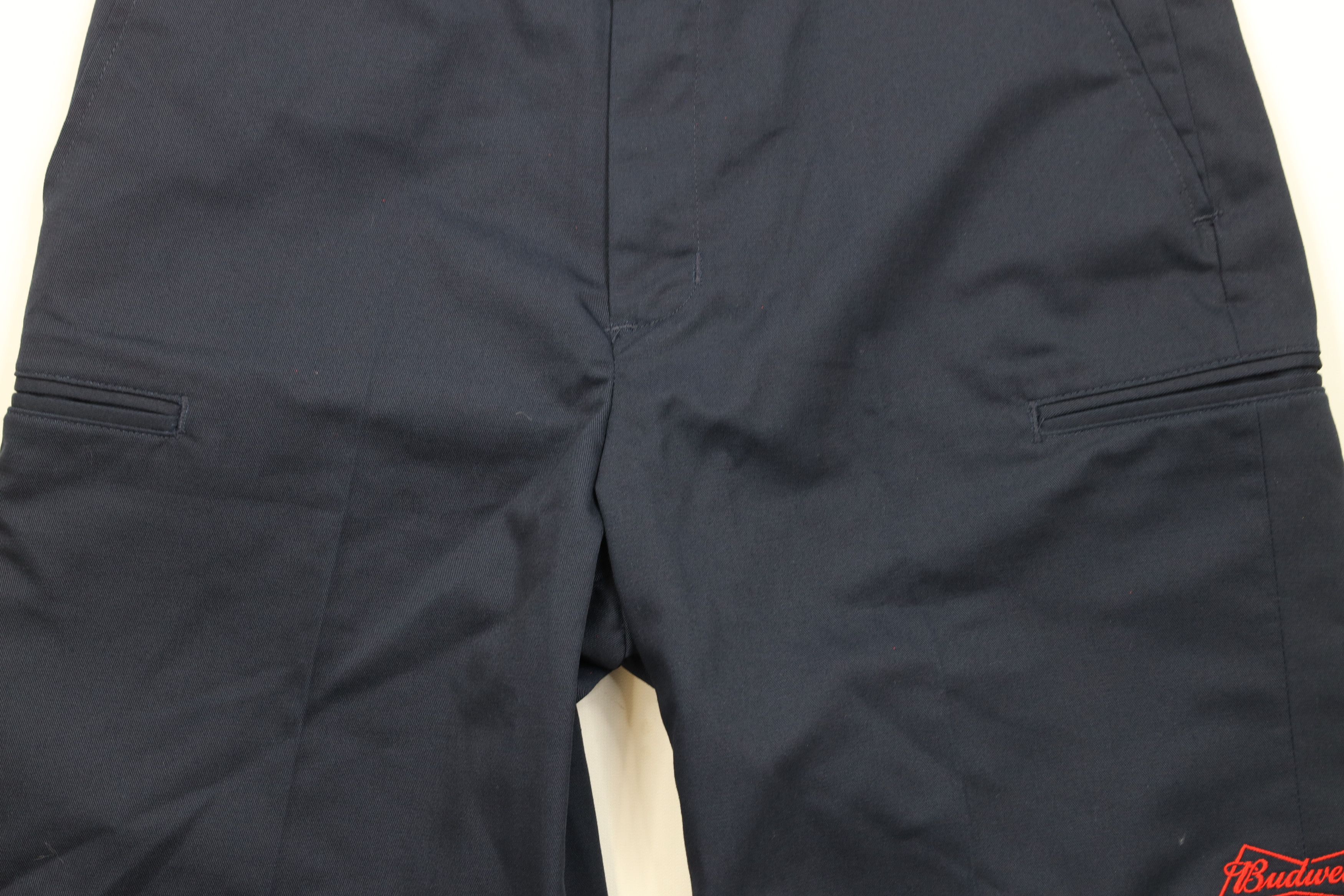 Vintage Vintage 90s Anheuser Busch Budweiser Beer Work Shorts Blue Size US 34 / EU 50 - 3 Thumbnail