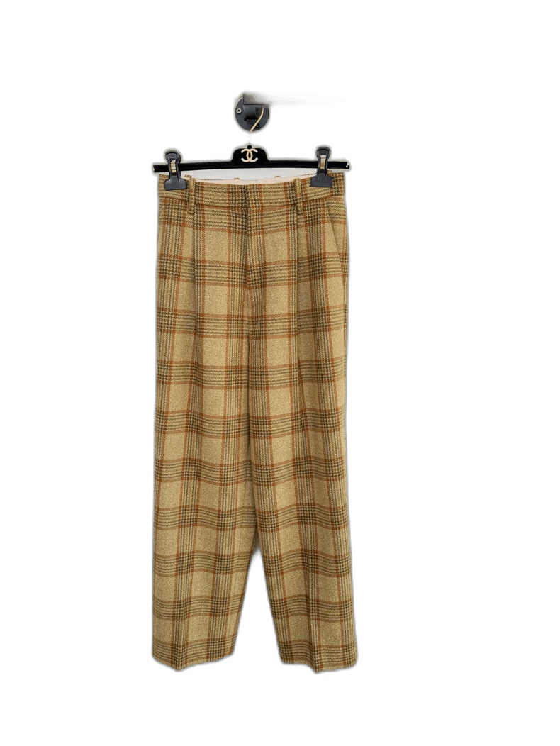 Gucci Gucci Classic Plaid Wool Trousers Size 38-2505 Size 37" - 1 Thumbnail
