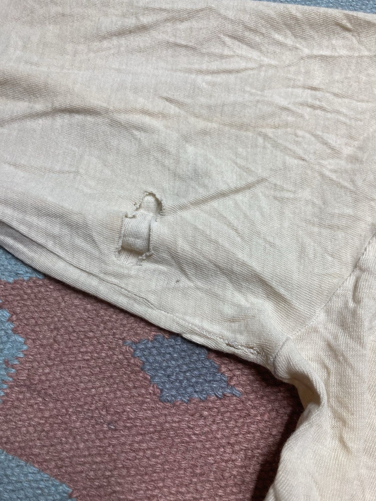 Van Heusen × Vintage Vtg 60s polo shirt Van Heusen acrylic distressed blank XL Size US XL / EU 56 / 4 - 3 Thumbnail