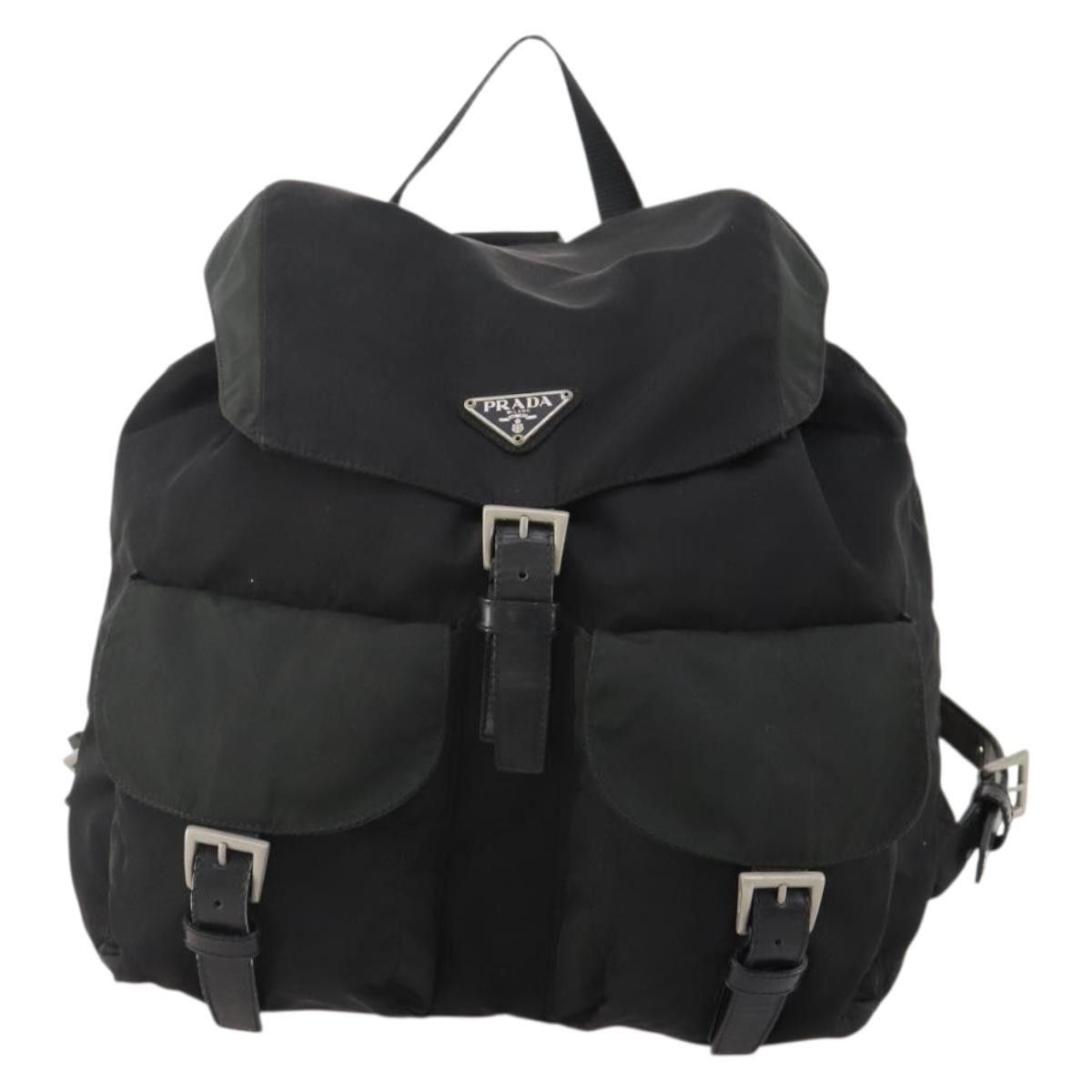 Prada Prada Double Front Pocket Backpack Tessuto Size ONE SIZE - 1 Thumbnail