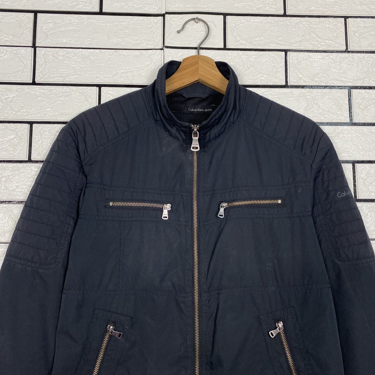 Calvin Klein 📌Vintage Zipper Bomber Jacket Calvin Klein Jeans Size US M / EU 48-50 / 2 - 4 Thumbnail