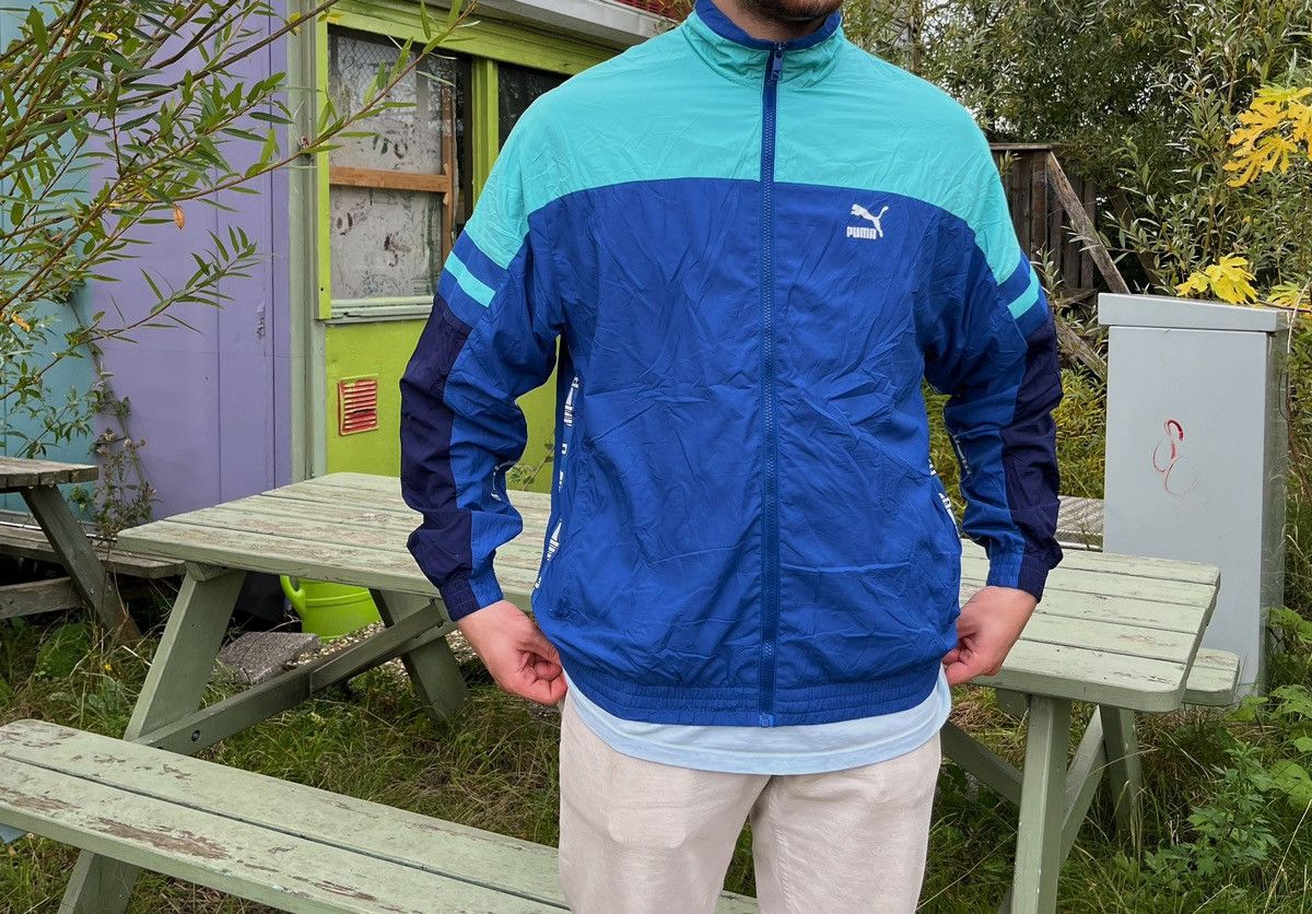 Puma Puma 90s blue jacket Size US L / EU 52-54 / 3 - 3 Thumbnail