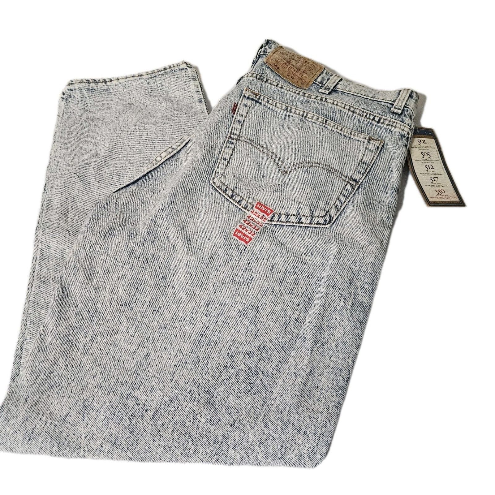 Levi's NWT Levi’s 550 Relaxed VTG '81 Men's Jeans 40x32 STONE WASH Size US 40 / EU 56 - 2 Thumbnail
