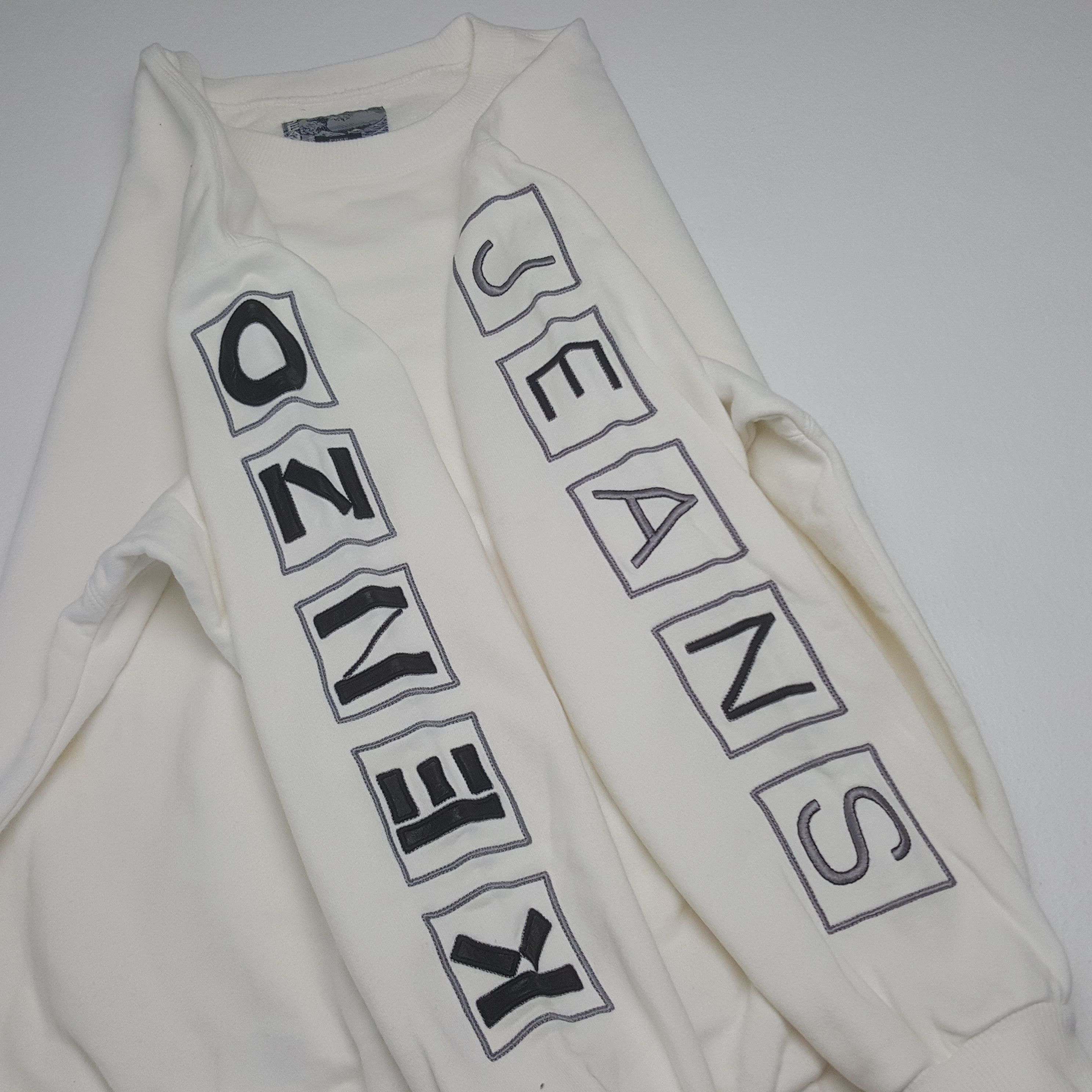Kenzo Vintage Kenzo Jeans Patchwork Logo Sweatshirt Size US M / EU 48-50 / 2 - 7 Thumbnail