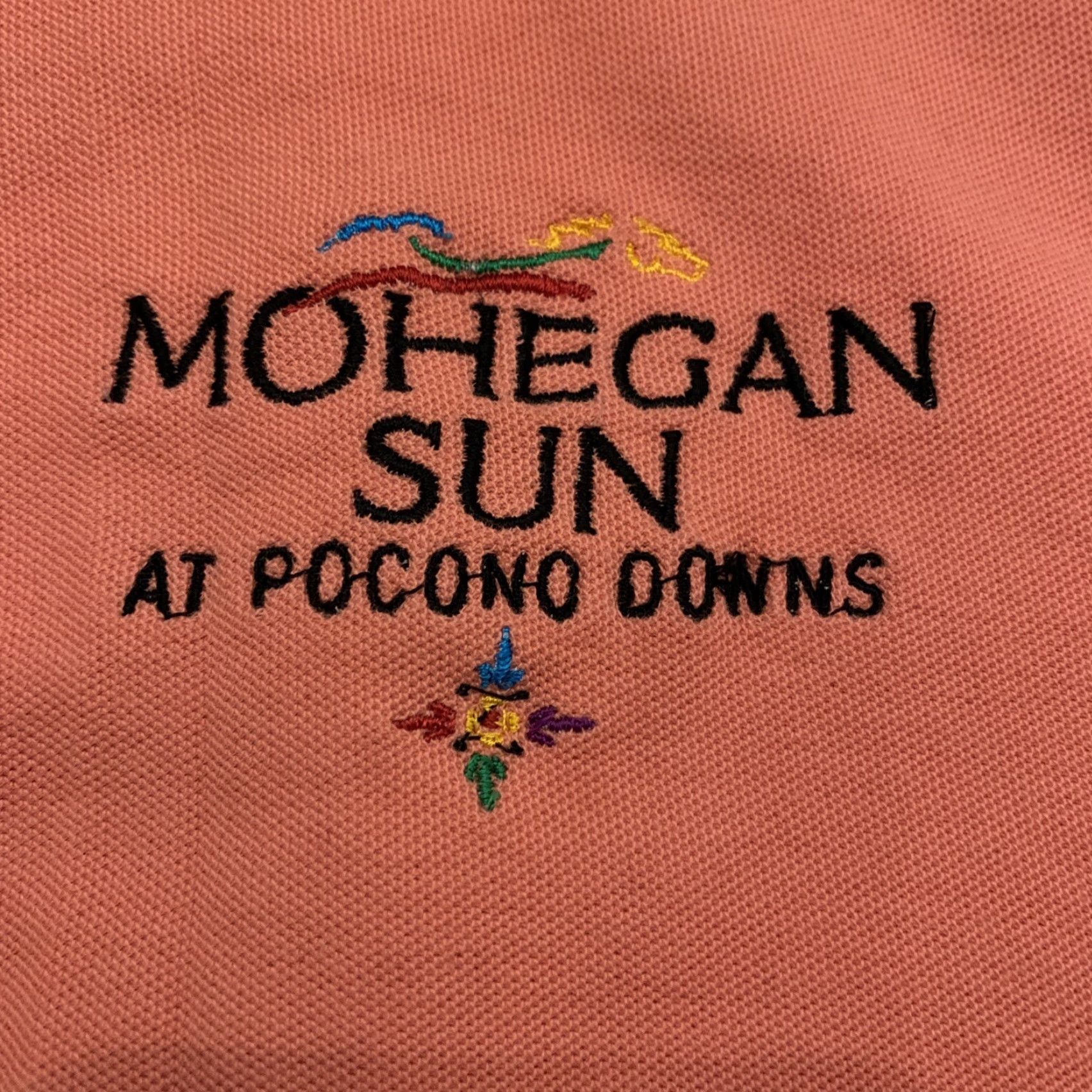 Vintage Mohegan Sun Pocono Downs Coors Light Triple Crown Golf Polo Peach Size L Mens Polo Peach L Size US L / EU 52-54 / 3 - 3 Thumbnail