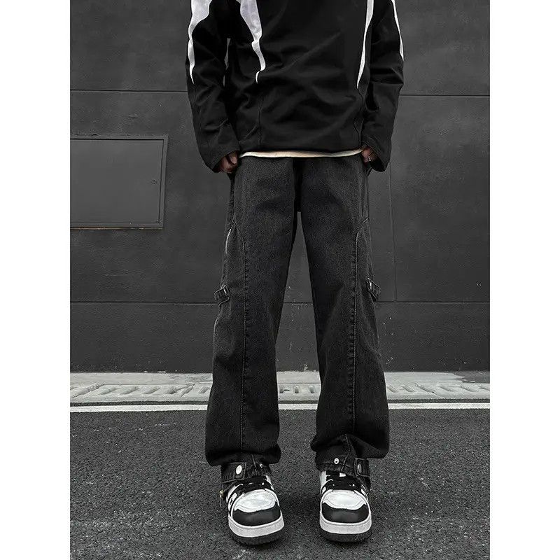 Japanese Brand Retro loose wide leg zipper micro flared jeans Size US 32 / EU 48 - 2 Thumbnail