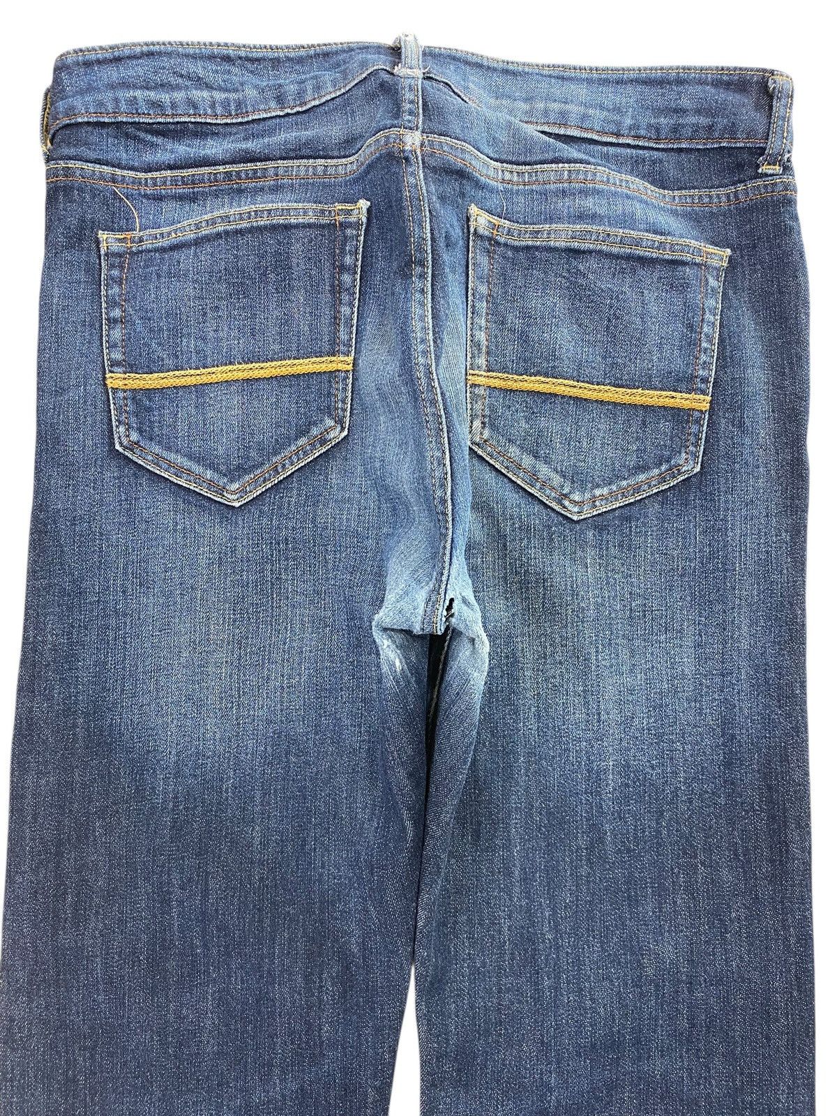 Japanese Brand Freudo Blue Wash Whiskered Style Straight Leg Jeans Size US 33 - 4 Thumbnail