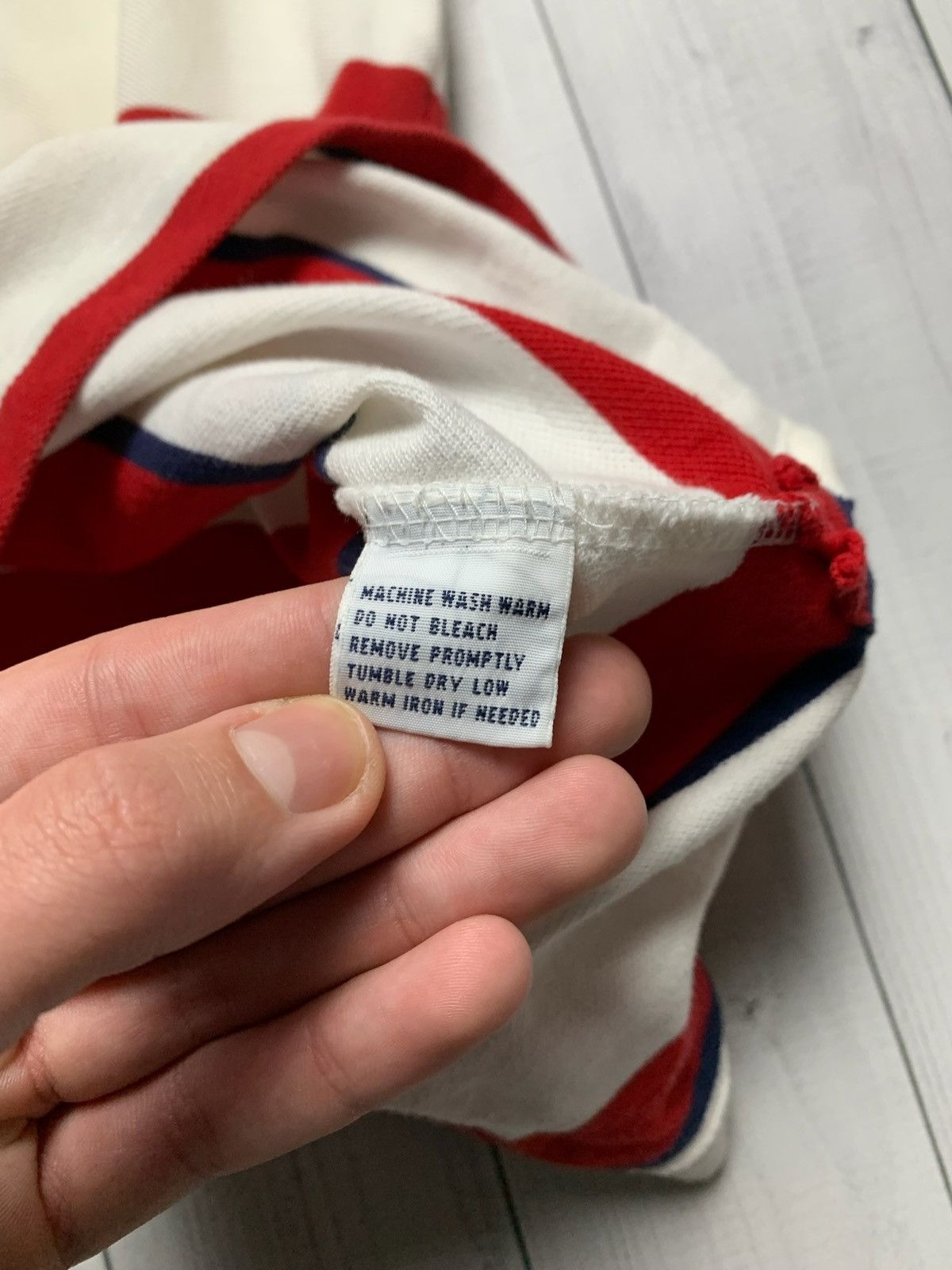 Polo Ralph Lauren × Vintage Vintage polo Ralph Lauren striped polo size L Size US L / EU 52-54 / 3 - 11 Thumbnail