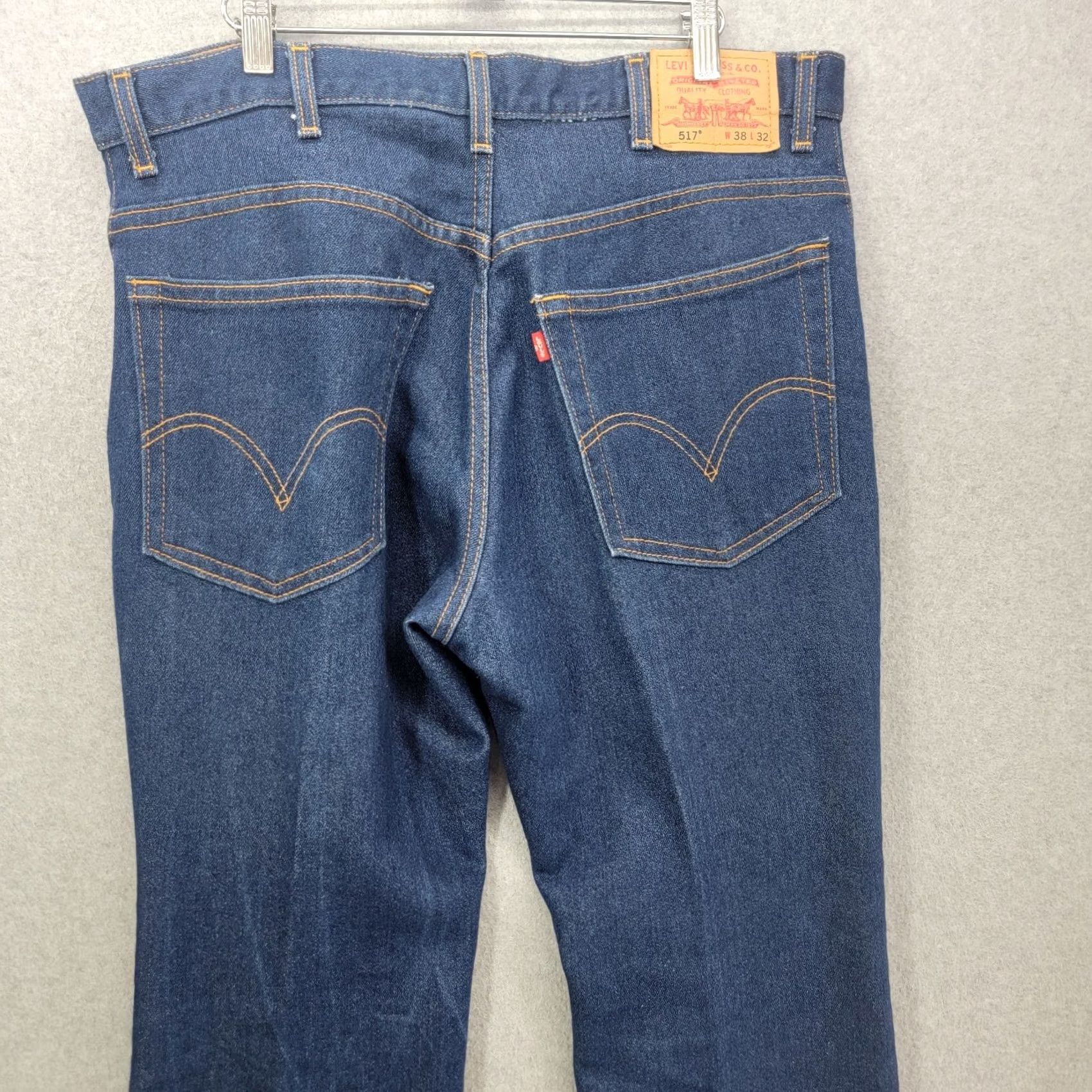 Levi's Levis 517 Jeans Mens 38x32 Blue Dark Wash Denim Bootcut Western Cowboy Shirt? Size US 38 / EU 54 - 5 Thumbnail
