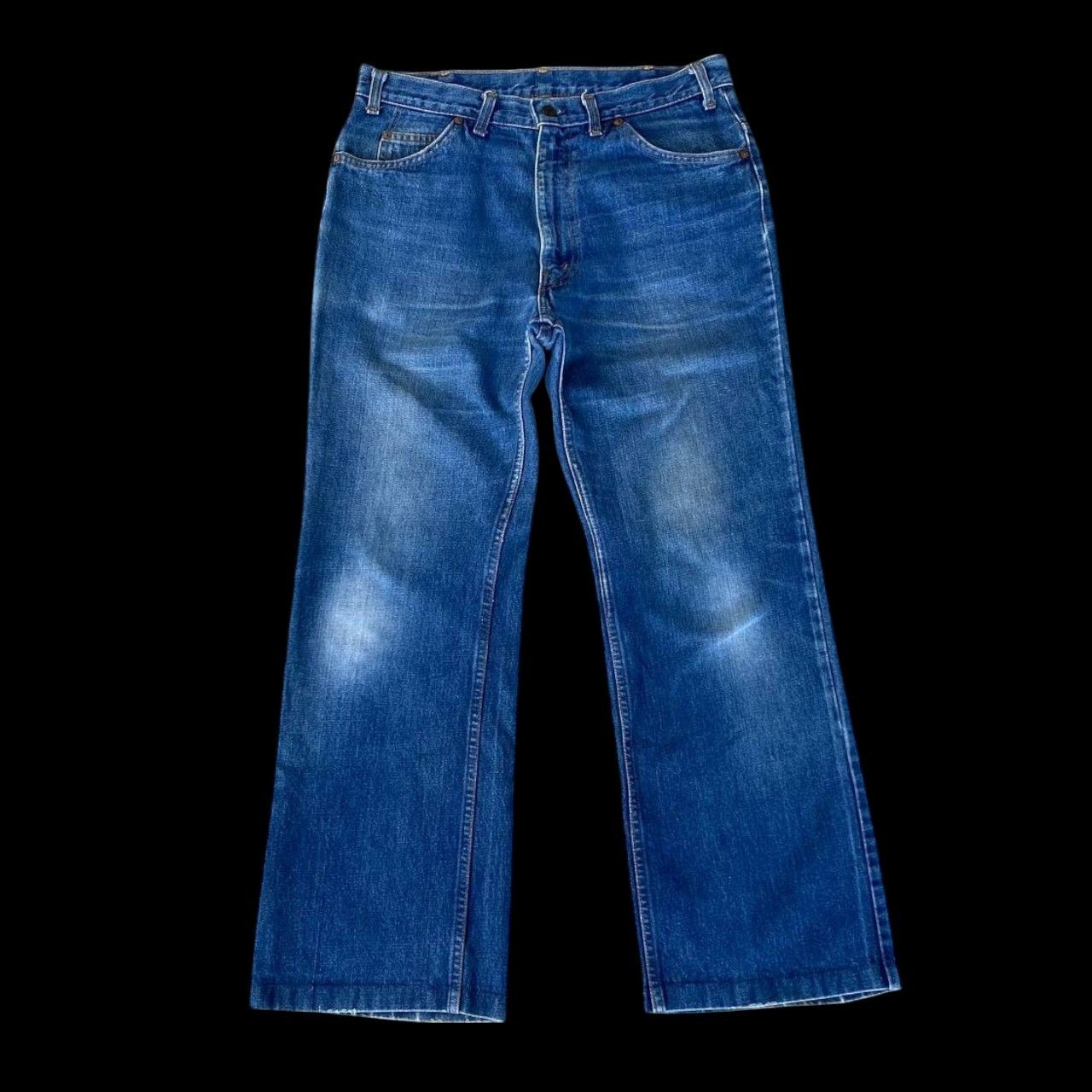 Levi's × Vintage VINTAGE 70S LEVIS DENIM FLARED BUTTON 4 ZIPPER TALON W33X29 Size US 33 - 1 Thumbnail