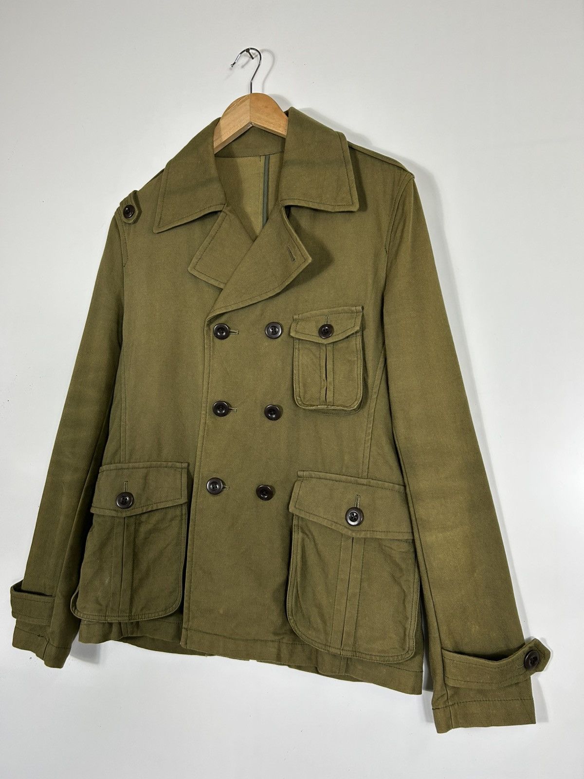 Japanese Brand 🔥Quadro Workwear Style Double Breast Coat Jacket Size US S / EU 44-46 / 1 - 3 Thumbnail