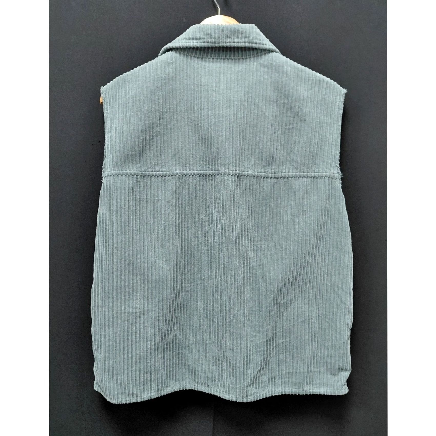 Bellerose Bellerose Vest Wool? 100% Cotton Corduroy Blue Oversized Button Vest Women Size 1 Size XS / US 0-2 / IT 36-38 - 2 Thumbnail