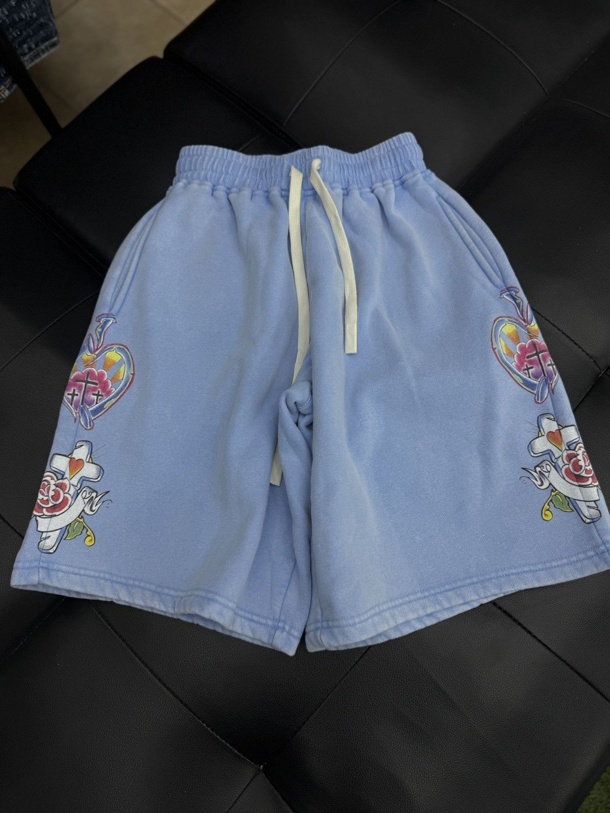 Other We Are Righteous Blue Cotton Shorts Size XS (NEW) Size US 28 / EU 44 - 2 Thumbnail
