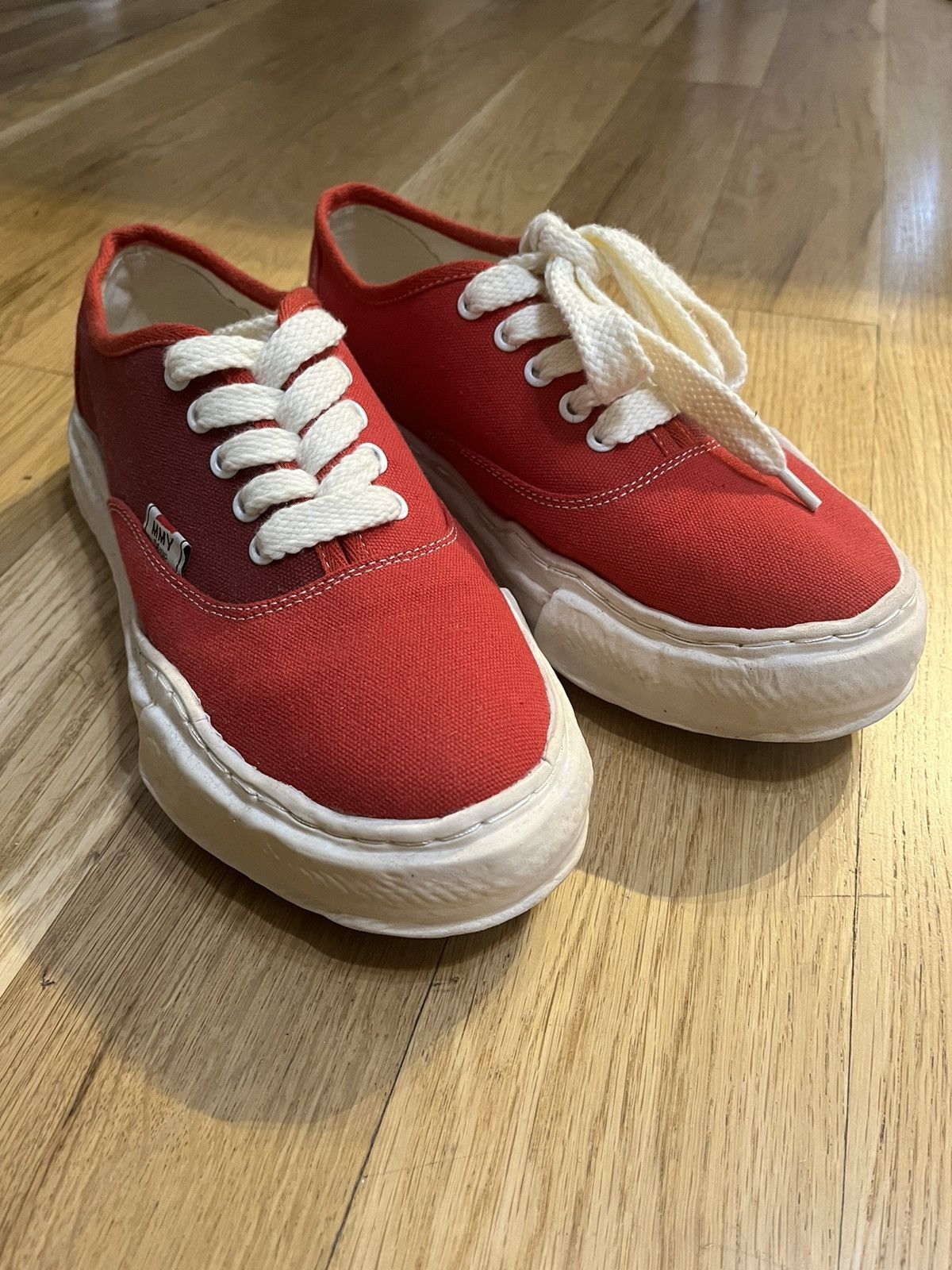 Maison MIHARA YASUHIRO Mihara Yasuhiro OG overdyed baker red Size US 9 / EU 42 - 5 Thumbnail