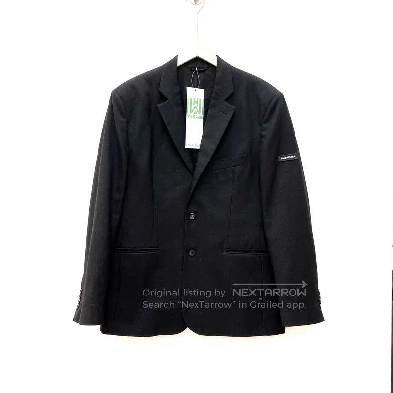 Balenciaga Balenciaga Side Arm Logo Blazer Jacket Size L / US 10 / IT 46 - 1 Thumbnail
