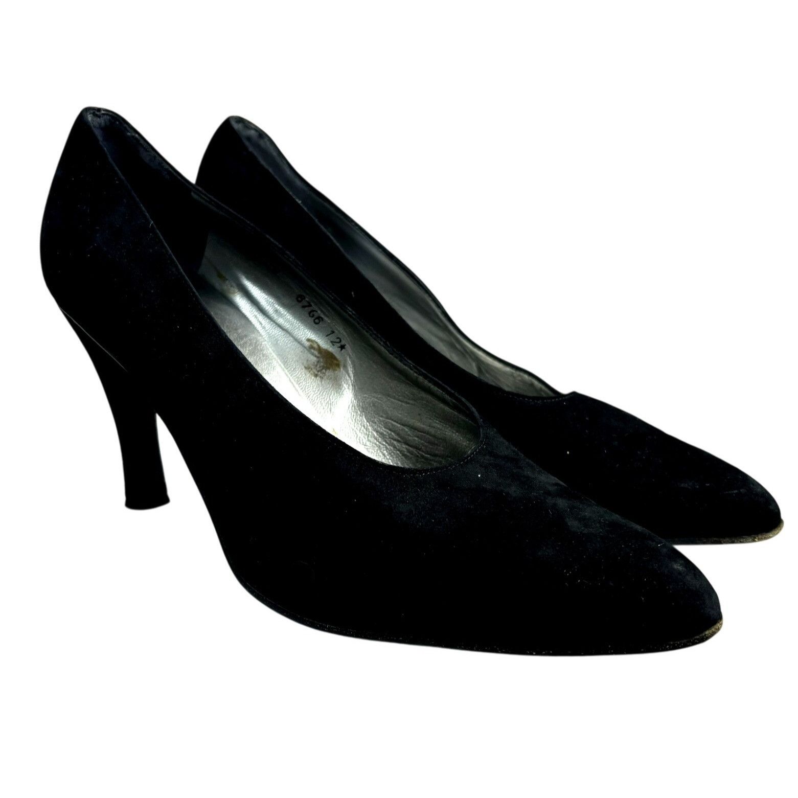 Robert Clergerie Robert Clergerie Women's Sz 10B Black Suede Slip-On Pumps Sc Size US 10 / IT 40 - 4 Thumbnail