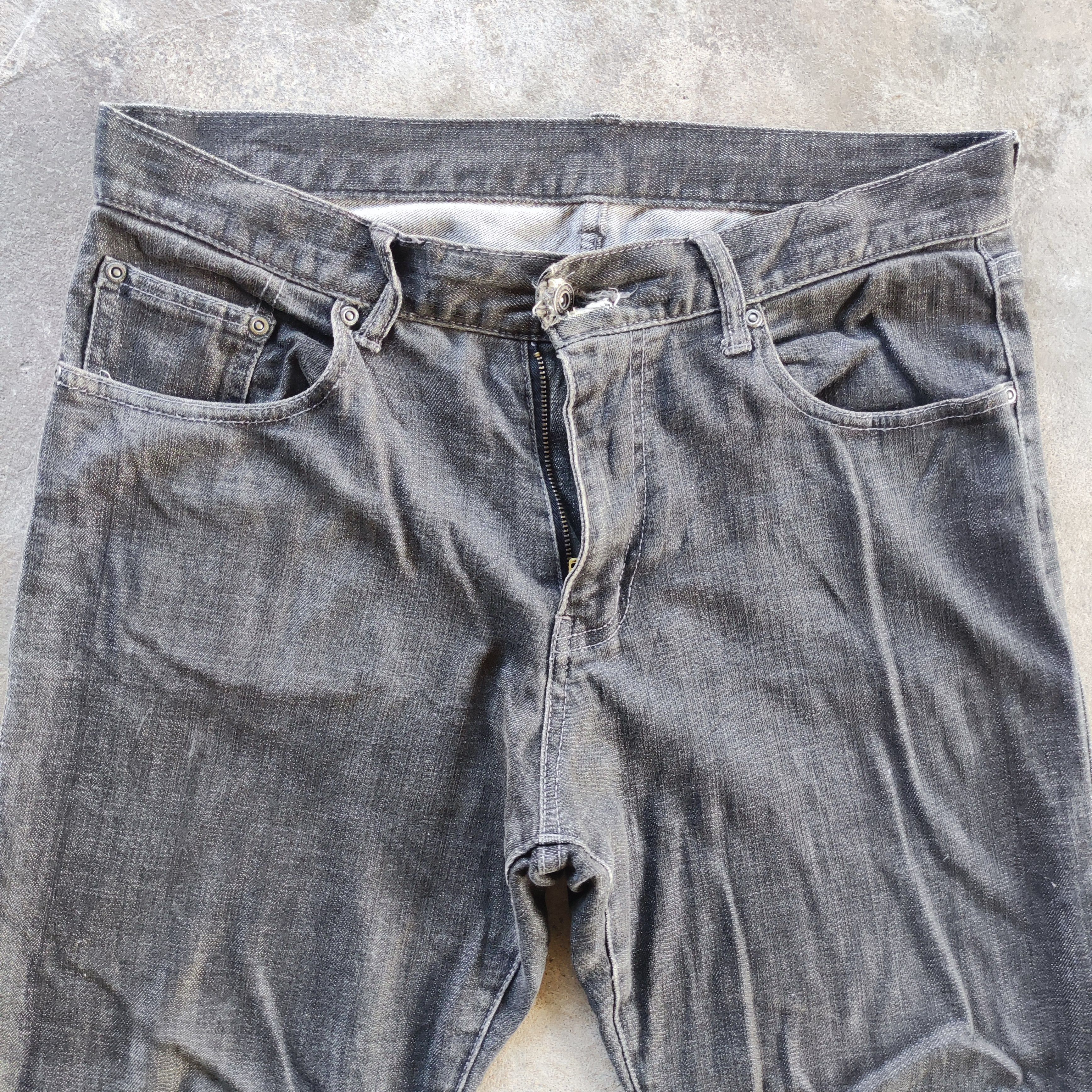 Vintage Topvalu Brand Jeans Ripped Faded Pants