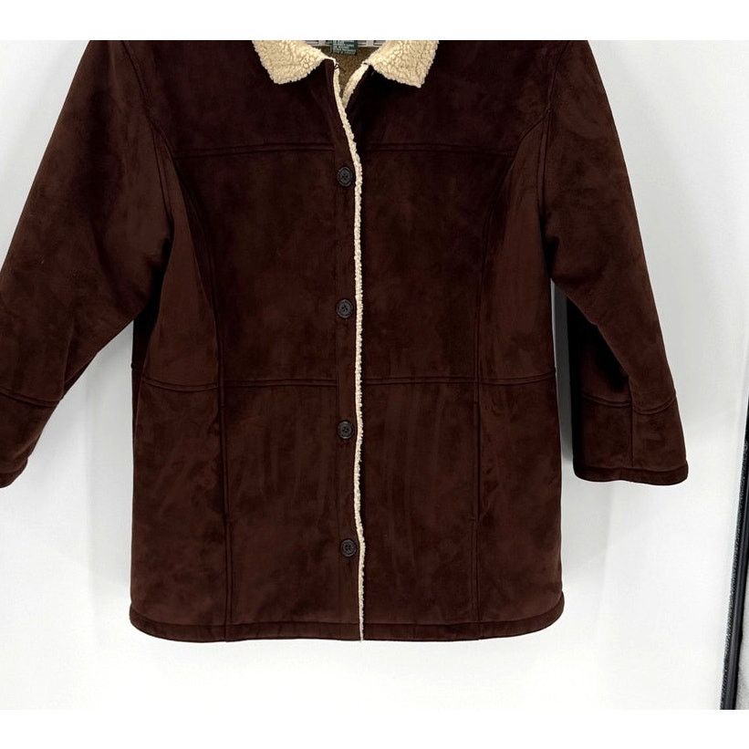 Lauren Ralph Lauren Ralph Lauren faux suede Sherpa lined coat size 3XL classic Size 3XL / US 20-22 - 3 Thumbnail