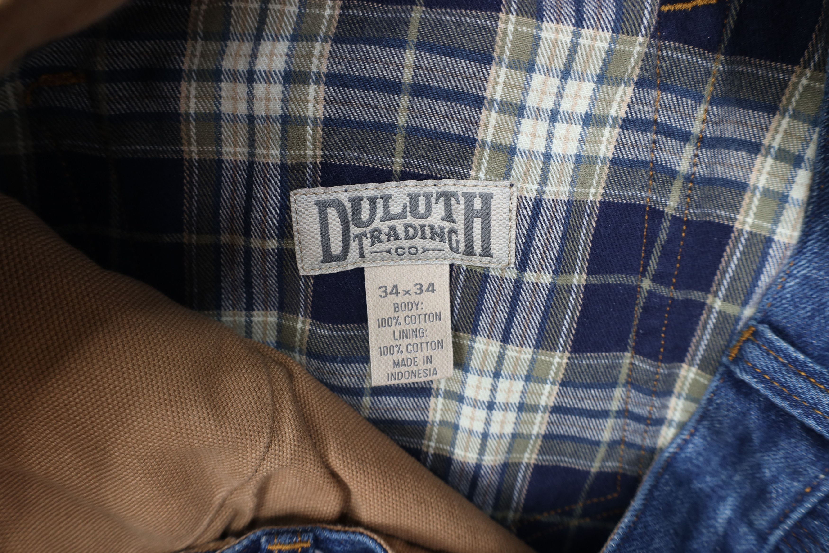 Duluth Trading Company Duluth Trading Co Flannel Lined Heavyweight Denim Jeans Size US 34 / EU 50 - 7 Thumbnail