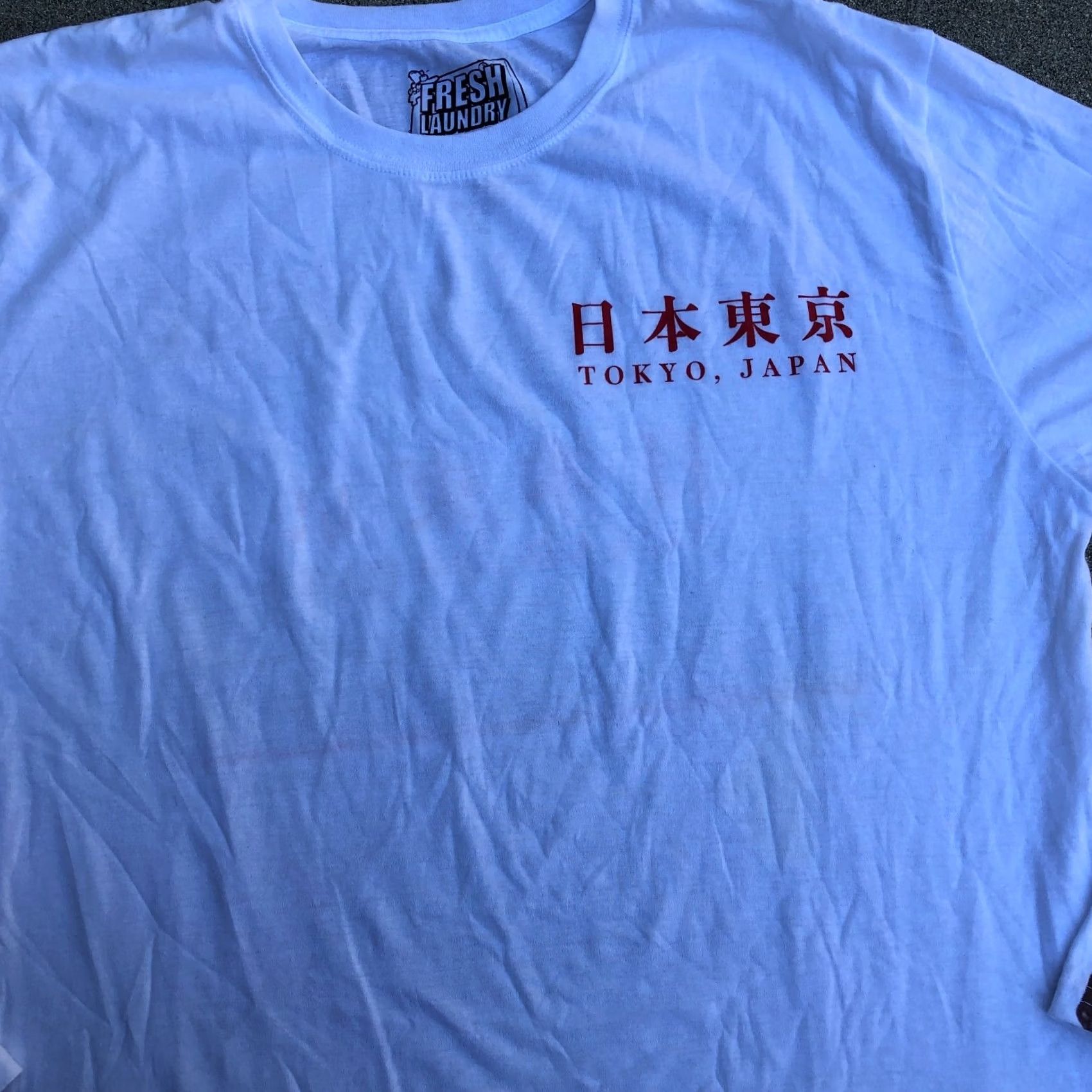 Vintage FRESH LAUNDRY Shirt Tokyo Japan Mount Fuji Fujisan Long Sleeve Crew XL Mens White Size US XL / EU 56 / 4 - 4 Thumbnail
