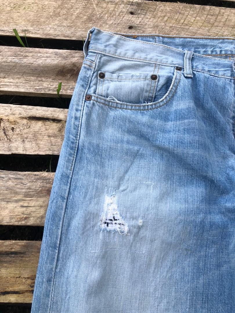 Levi's × Vintage Vintage 90s Levi's 501 Denim Jeans Distressed Size US 36 / EU 52 - 10 Thumbnail