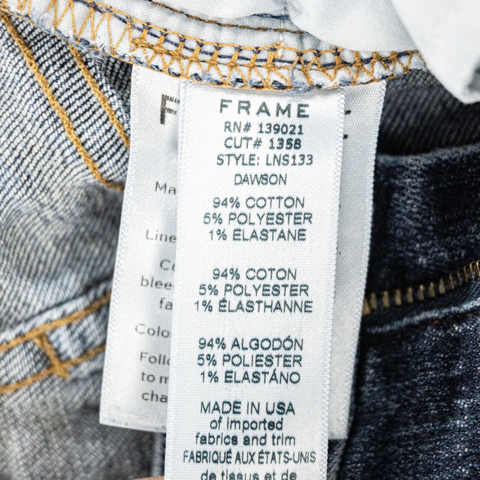 Frame FRAME Denim Le Nouveau Straight Raw cut Crop leg Jeans Size 25" / US 0 / IT 36 - 6 Thumbnail