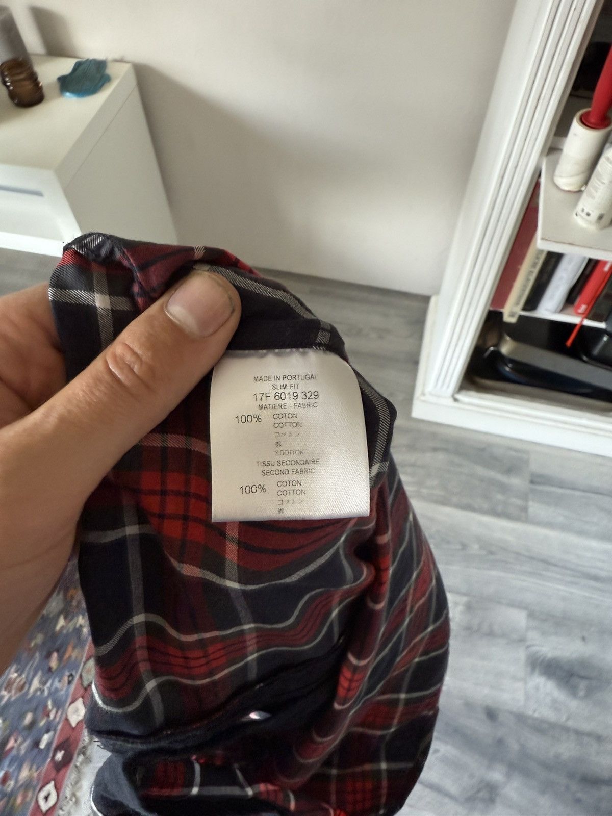 Givenchy Tartan Shirt with Paneled Contrast Inserts Size US M / EU 48-50 / 2 - 8 Thumbnail