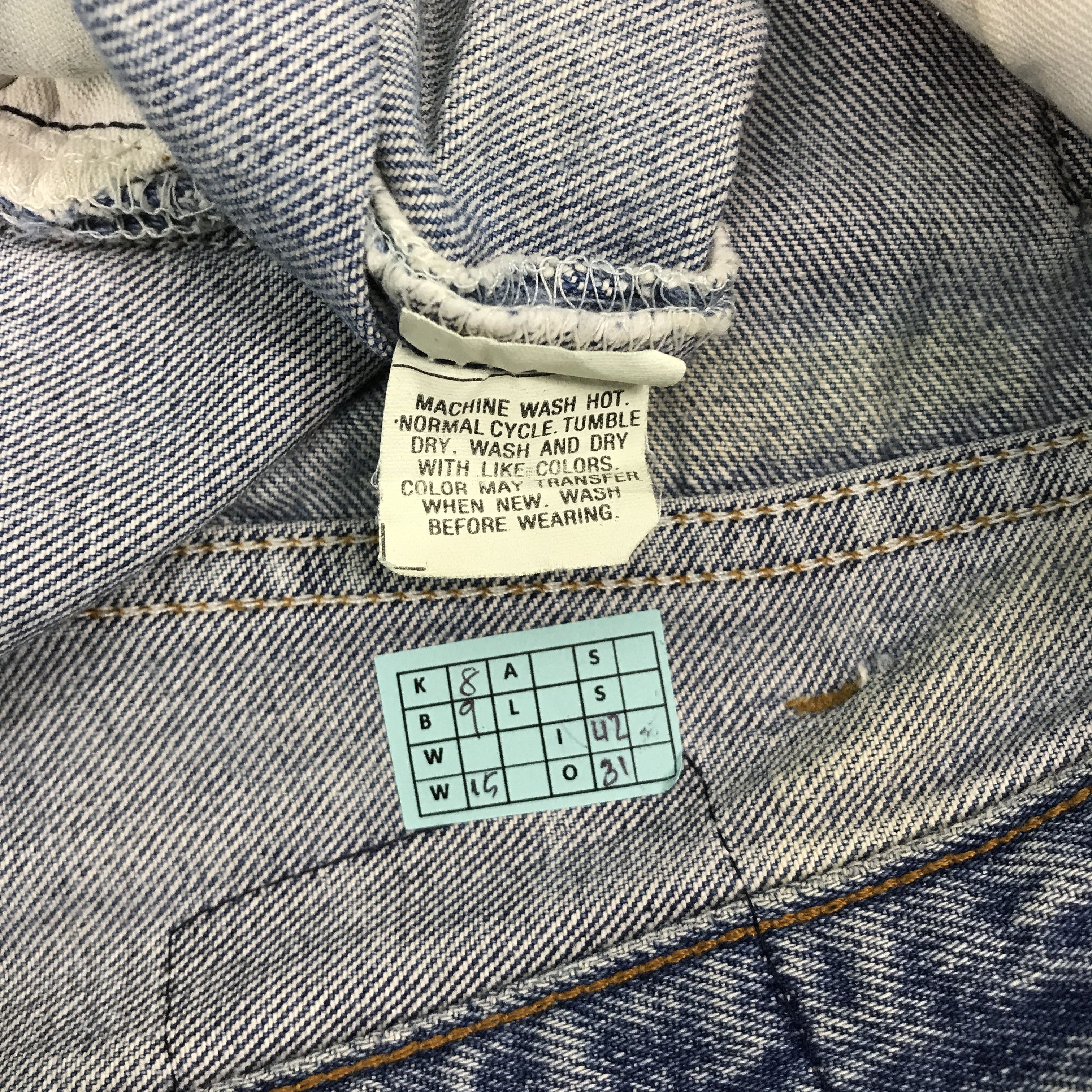 Levi's Vintage Clothing × Vintage Levi's 501 ripped distressed jean denim pants Size US 30 / EU 46 - 15 Thumbnail