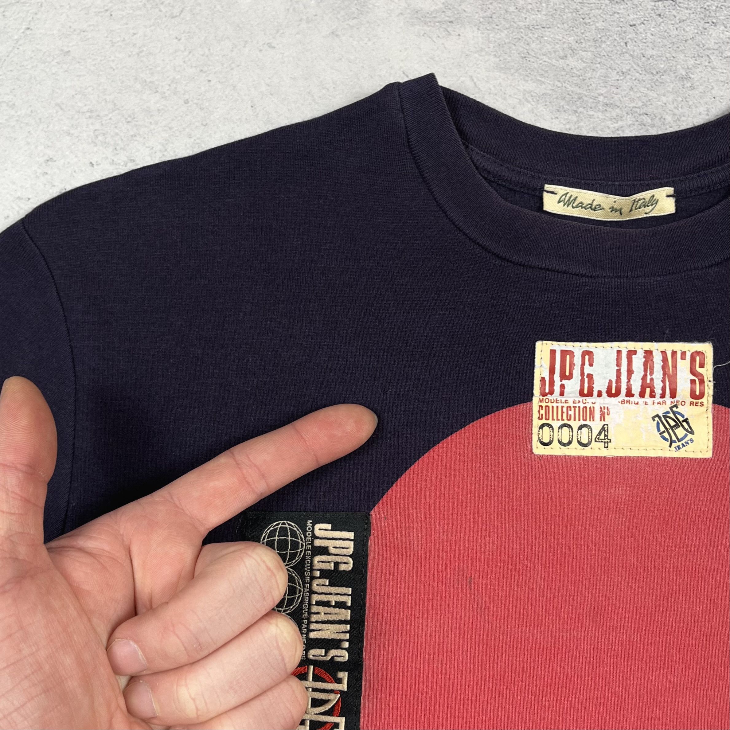 Jean Paul Gaultier Vintage Jean Paul Gaultier Abstract Logo T Shirt 90’s Size XL / US 12-14 / IT 48-50 - 16 Thumbnail