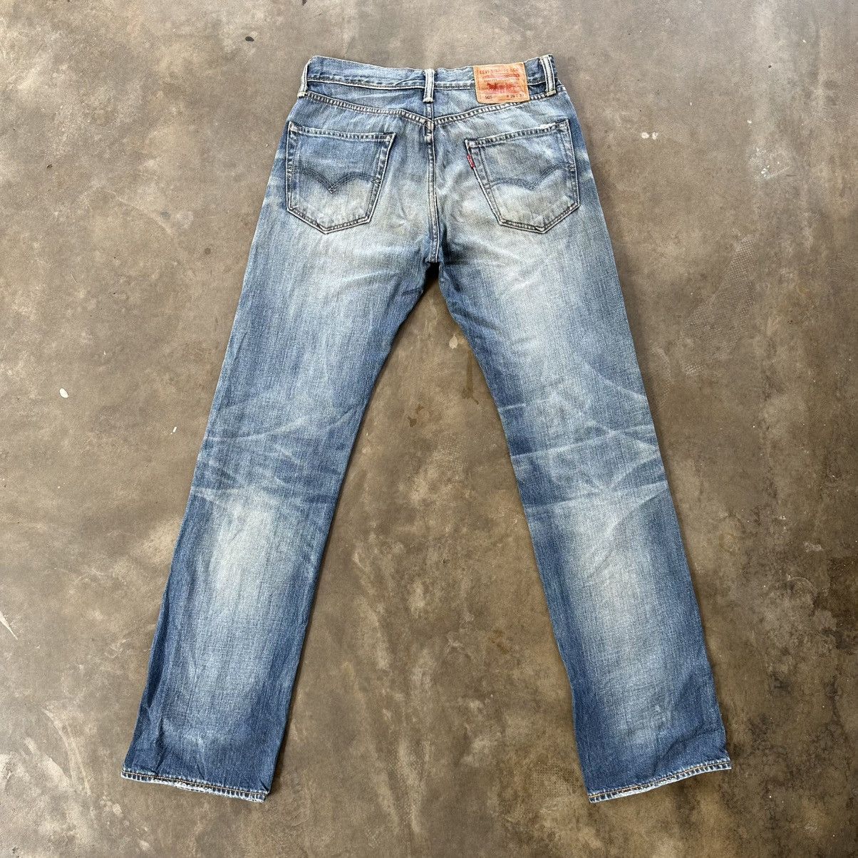 Japanese Brand Vintage Levi’s 505 Faded Distressed Denim Jean Pant W30 Size US 30 / EU 46 - 7 Thumbnail