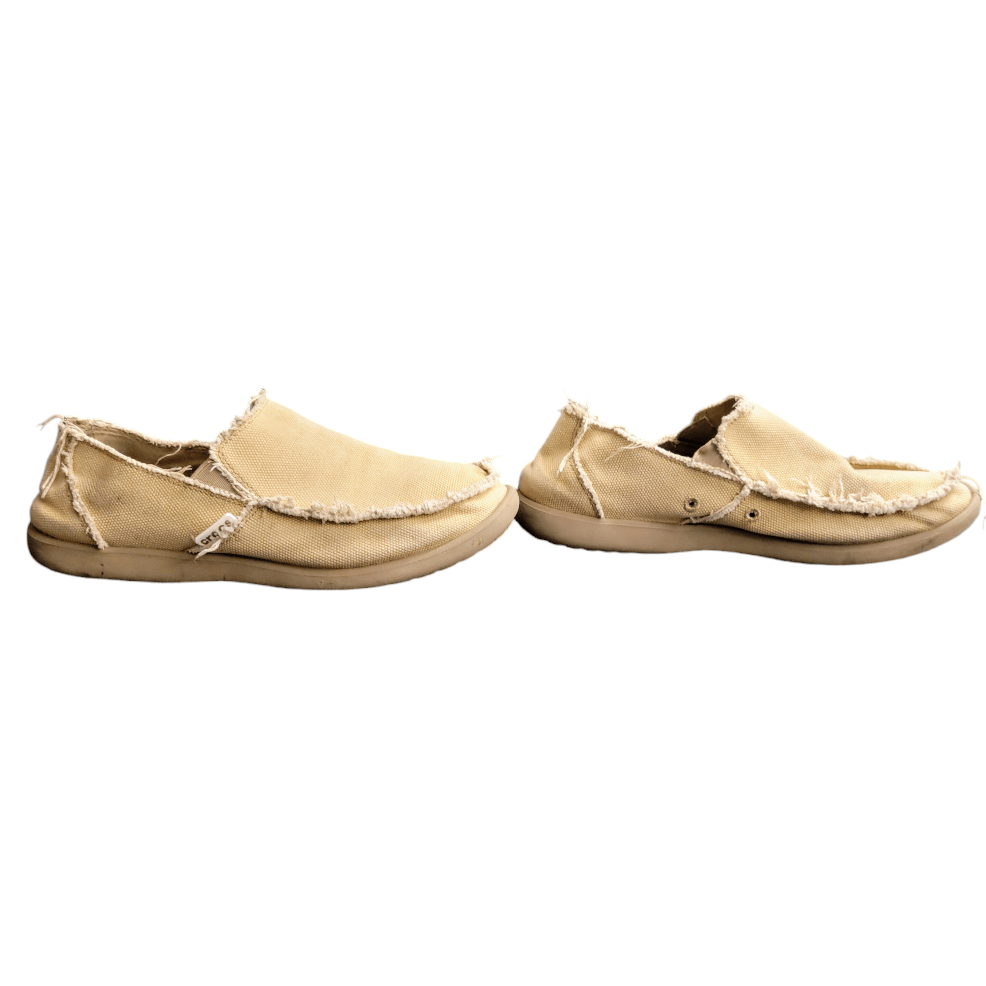 Crocs Crocs 10128 Santa Cruz Slip On Shoes Loafers Canvas Khaki Size US 8 / EU 41 - 4 Thumbnail