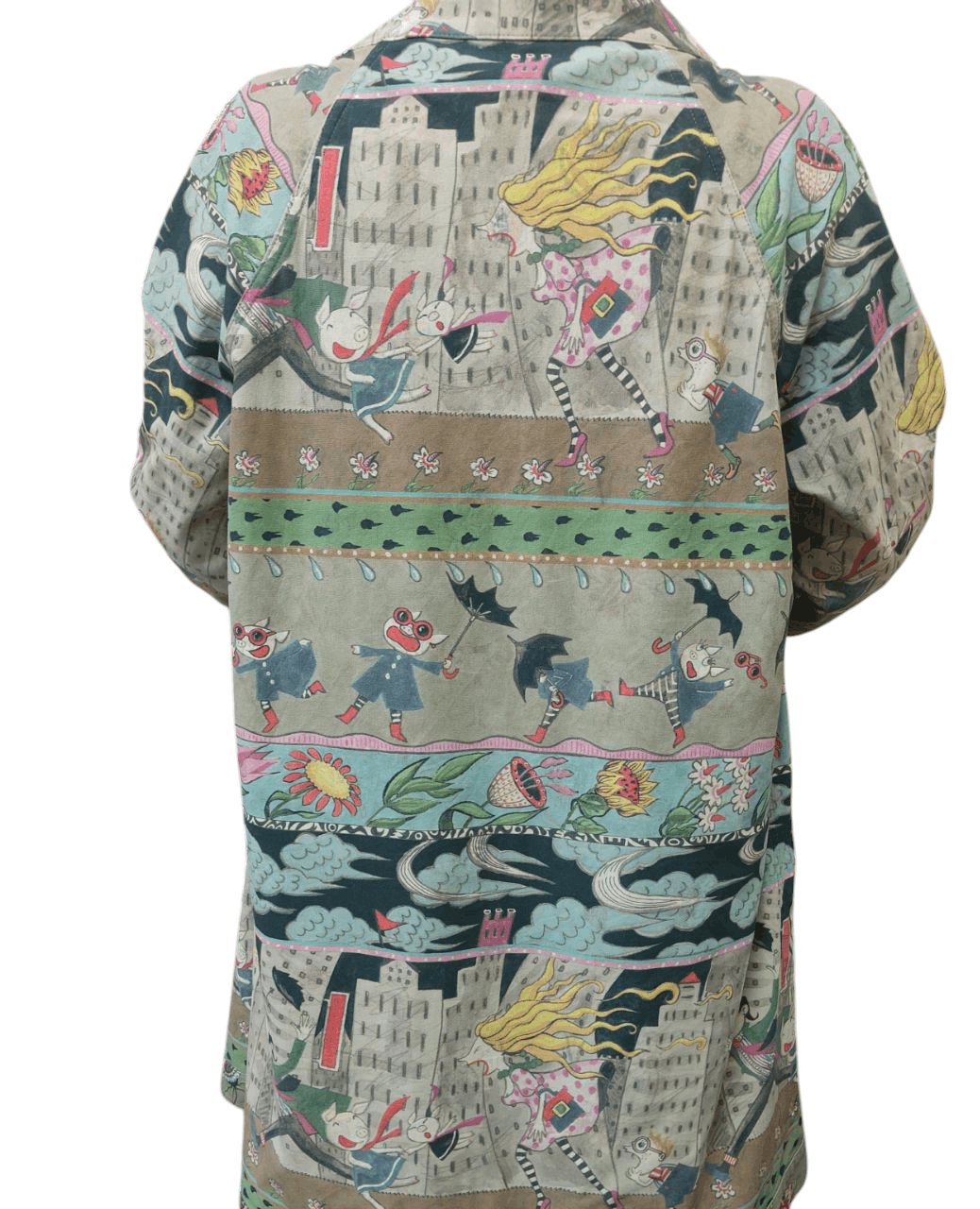 Comme des Garcons Japanese Olleborebla Printed Artwork Cardigan Size US M / EU 48-50 / 2 - 5 Thumbnail