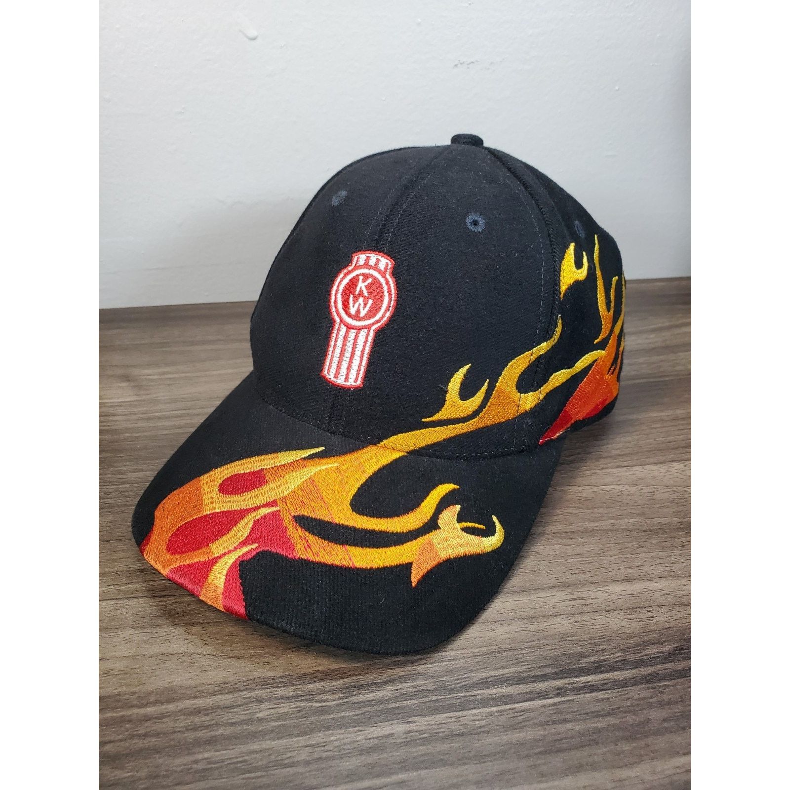 Vintage KENWORTH Truck Company Flame Hat Cap Fire Trucking Trucker Size ONE SIZE - 1 Thumbnail