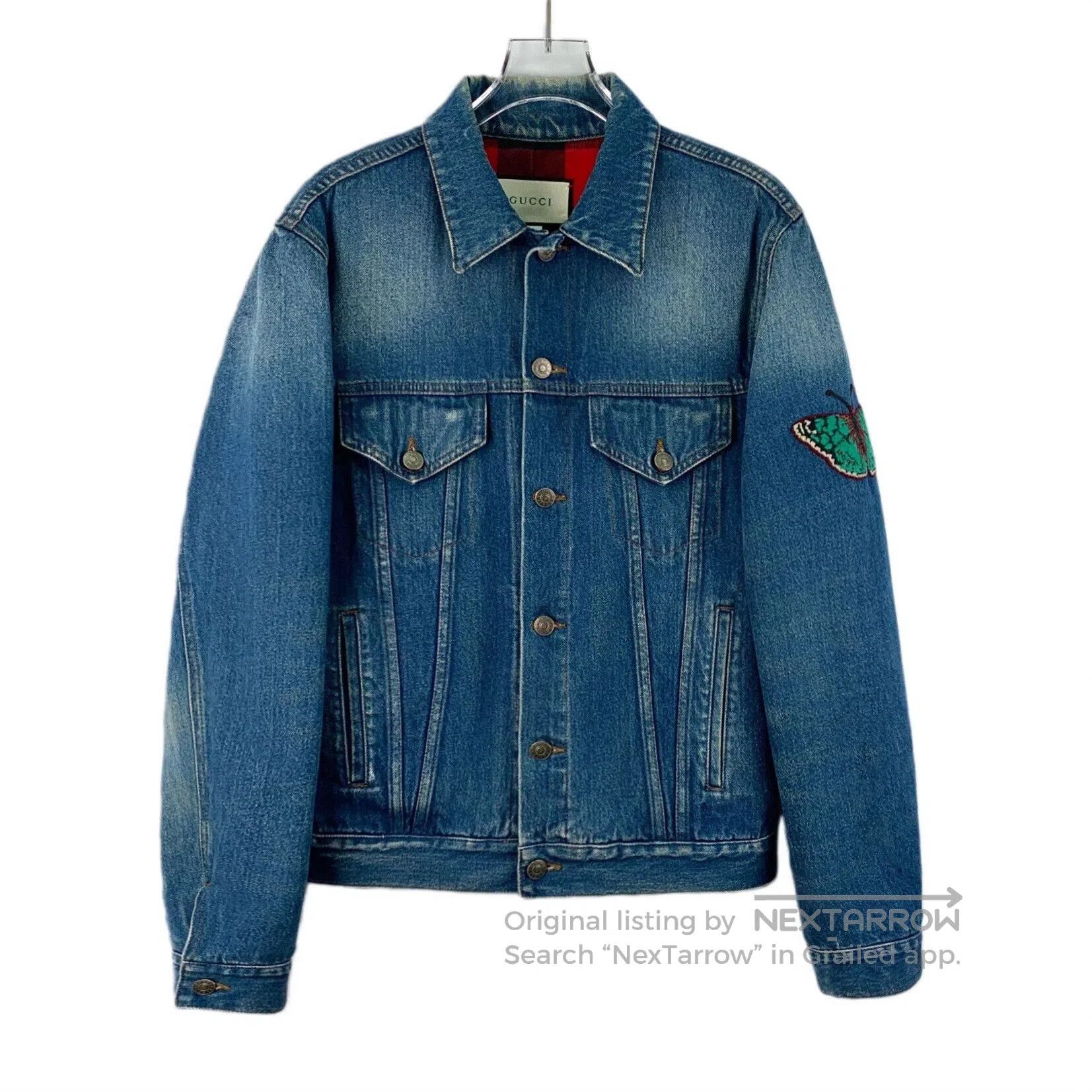 Gucci Gucci Blue Tiger Embroidery Denim Jacket. Size US S / EU 44-46 / 1 - 1 Thumbnail