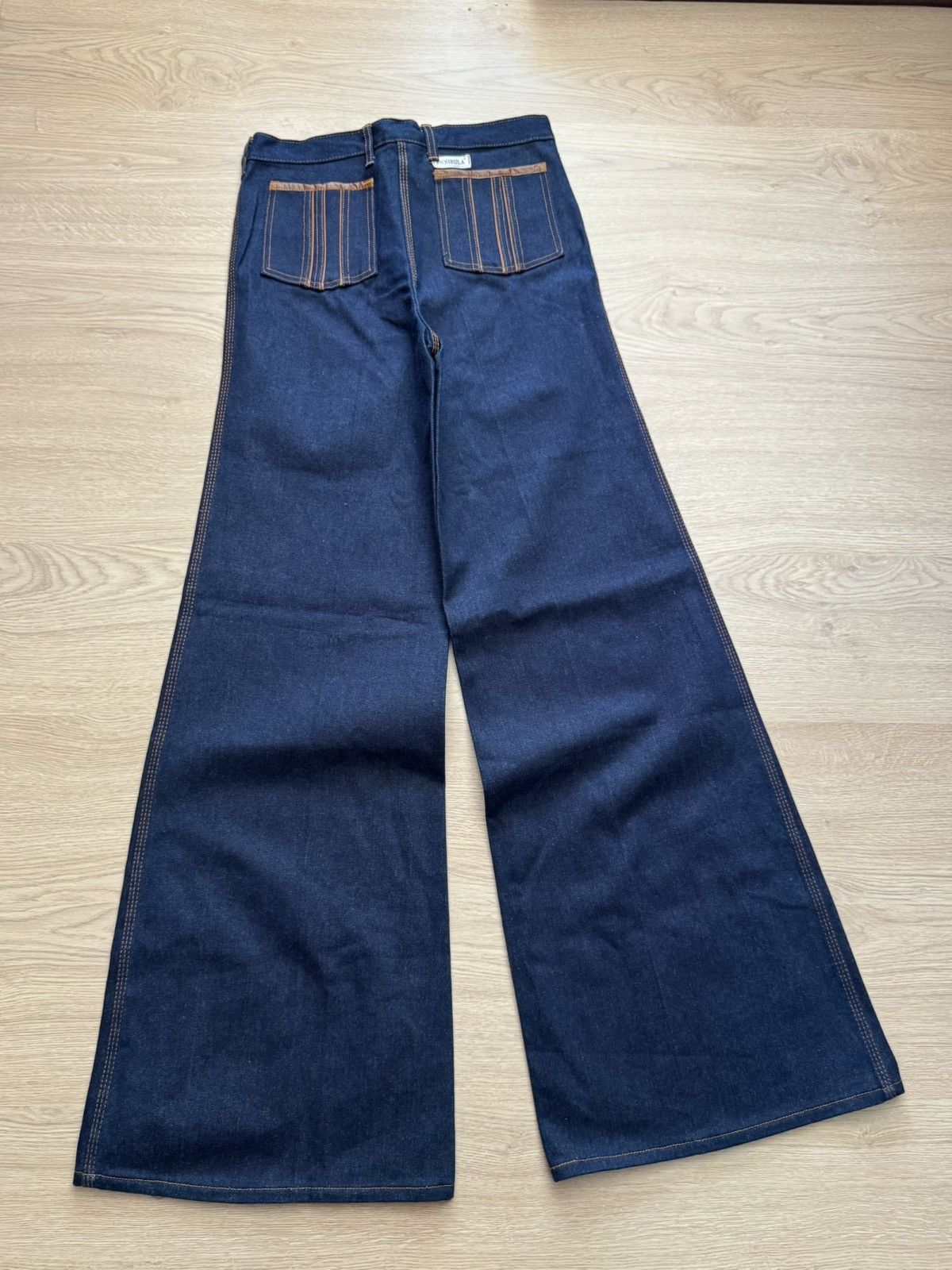 HippyTree Vintage 60-70’s Penisula Women’s Hippie Baggy Denim Jeans Size 32" / US 10 / IT 46 - 4 Thumbnail