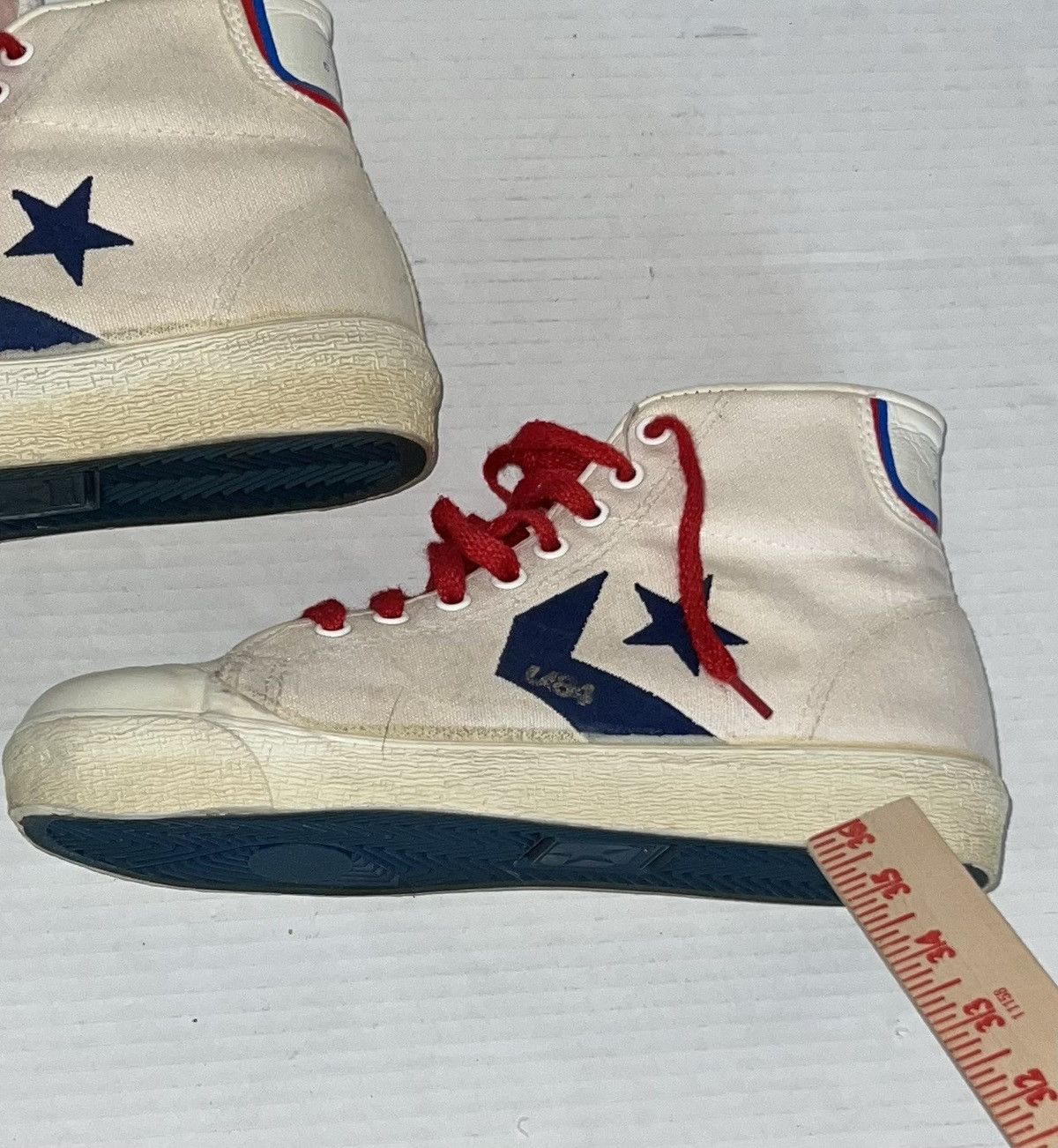 Converse Vintage 80’s Converse Usa Olympic La84 1984 Sample High Top Size US 7 / EU 40 - 15 Thumbnail