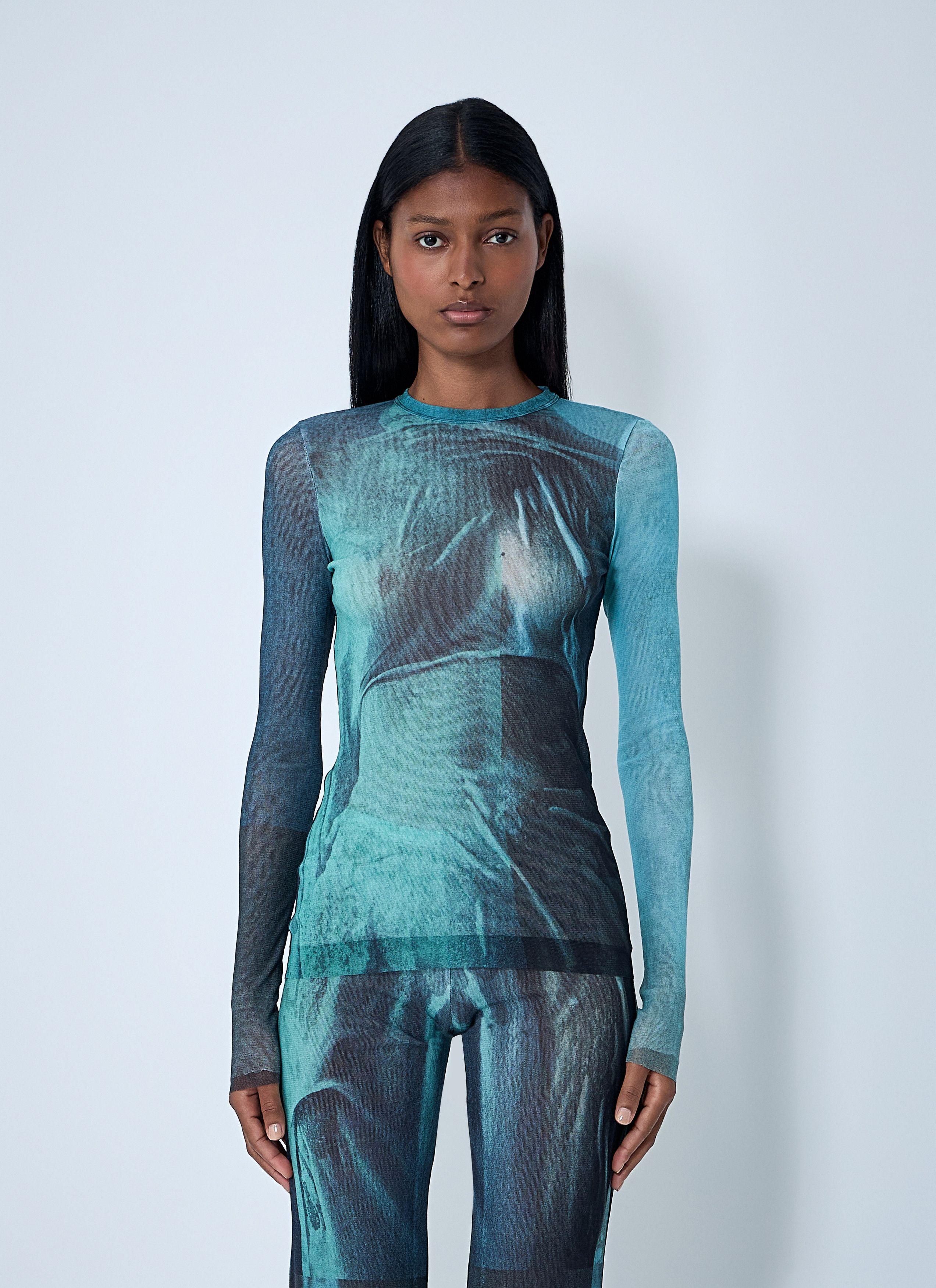 Jean Paul Gaultier Water Mesh Top Size XS / US 0-2 / IT 36-38 - 1 Thumbnail