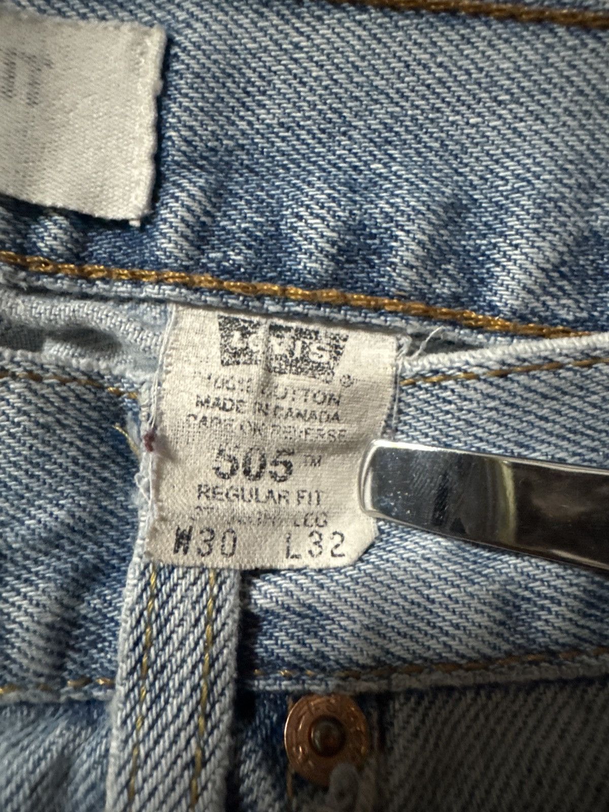 Levi's Vintage Clothing Vintage light wash levis 505 Size US 30 / EU 46 - 3 Thumbnail