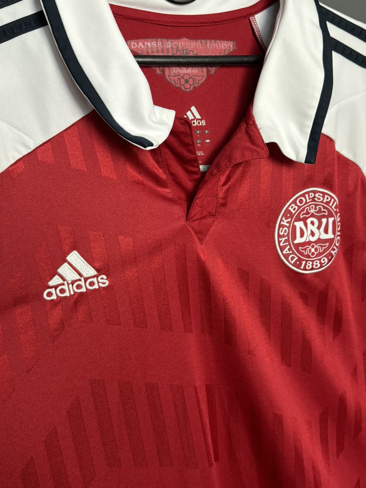 Adidas Denmark National Team 12/13 Home Football Jersey T-Shirt Size US XL / EU 56 / 4 - 3 Thumbnail