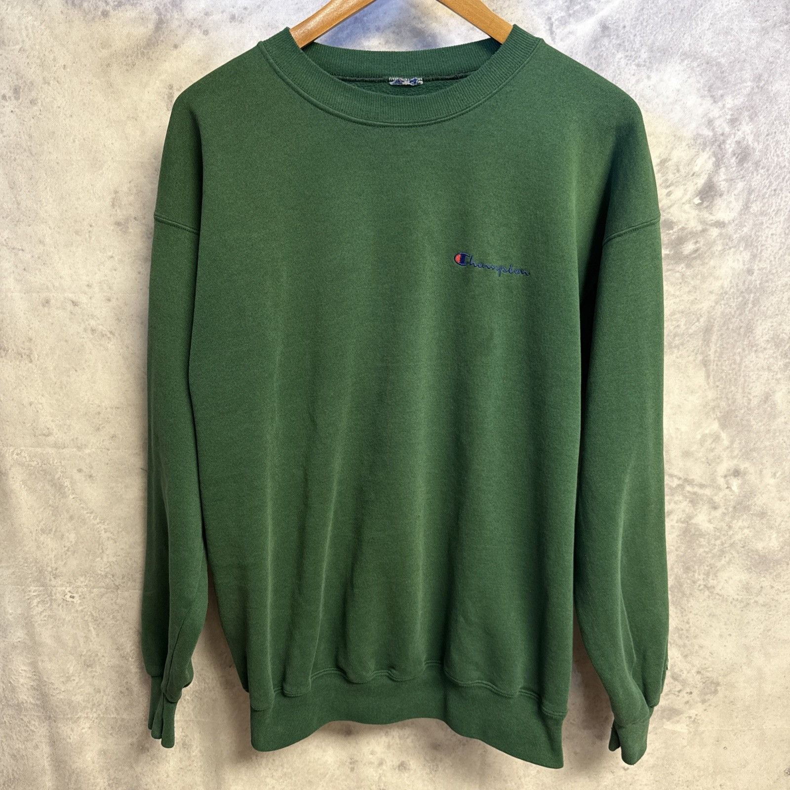 Champion VIntage 90s Champion Sweatshirt Mens Large Green Size US L / EU 52-54 / 3 - 2 Thumbnail