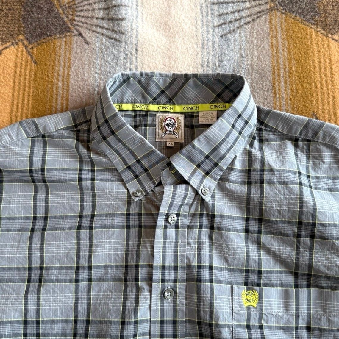 Vintage Cinch Shirt Men’s Plaid Button Up Long Sleeve Western Cowboy XL Size US XL / EU 56 / 4 - 4 Thumbnail