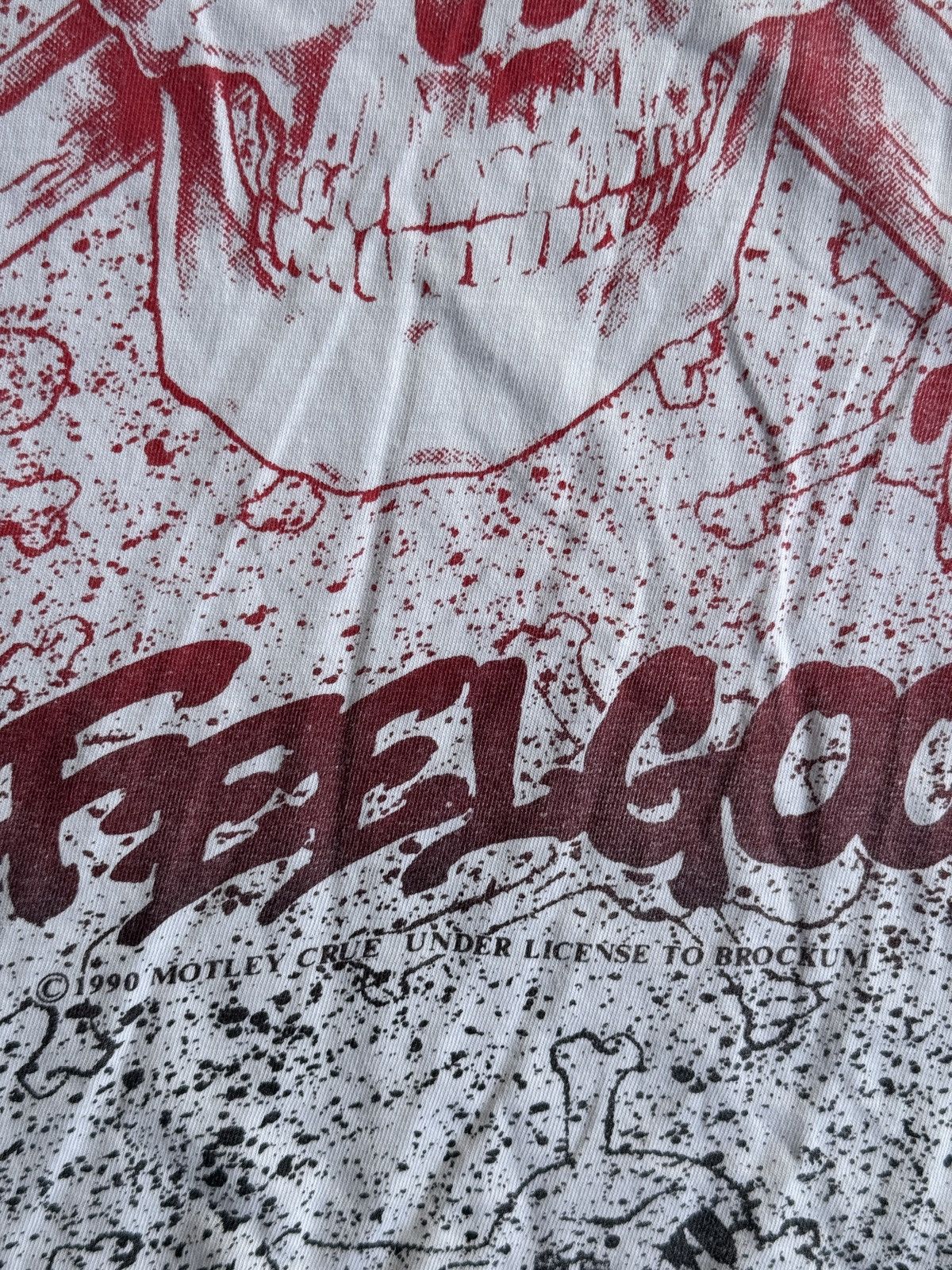 Band Tees × Vintage *RARE* MOTLEY CRUE 1990 VINTAGE AOP DR FEELGOOD FAN TEE Size US XL / EU 56 / 4 - 3 Thumbnail