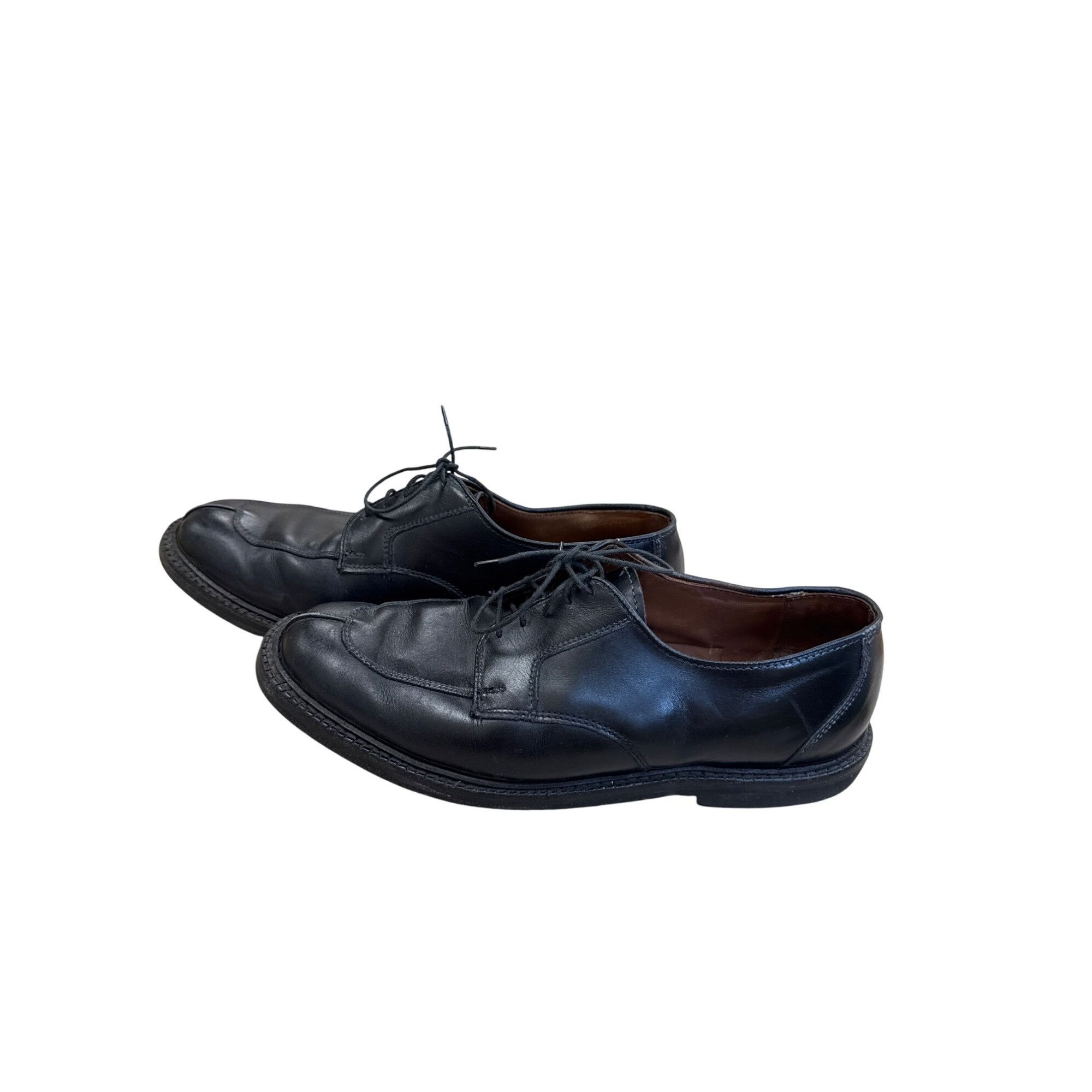 Allen Edmonds Allen Edmonds Mens Black Leather Derby Oxfords Size 9.5D SKU Size US 9.5 / EU 42-43 - 3 Thumbnail