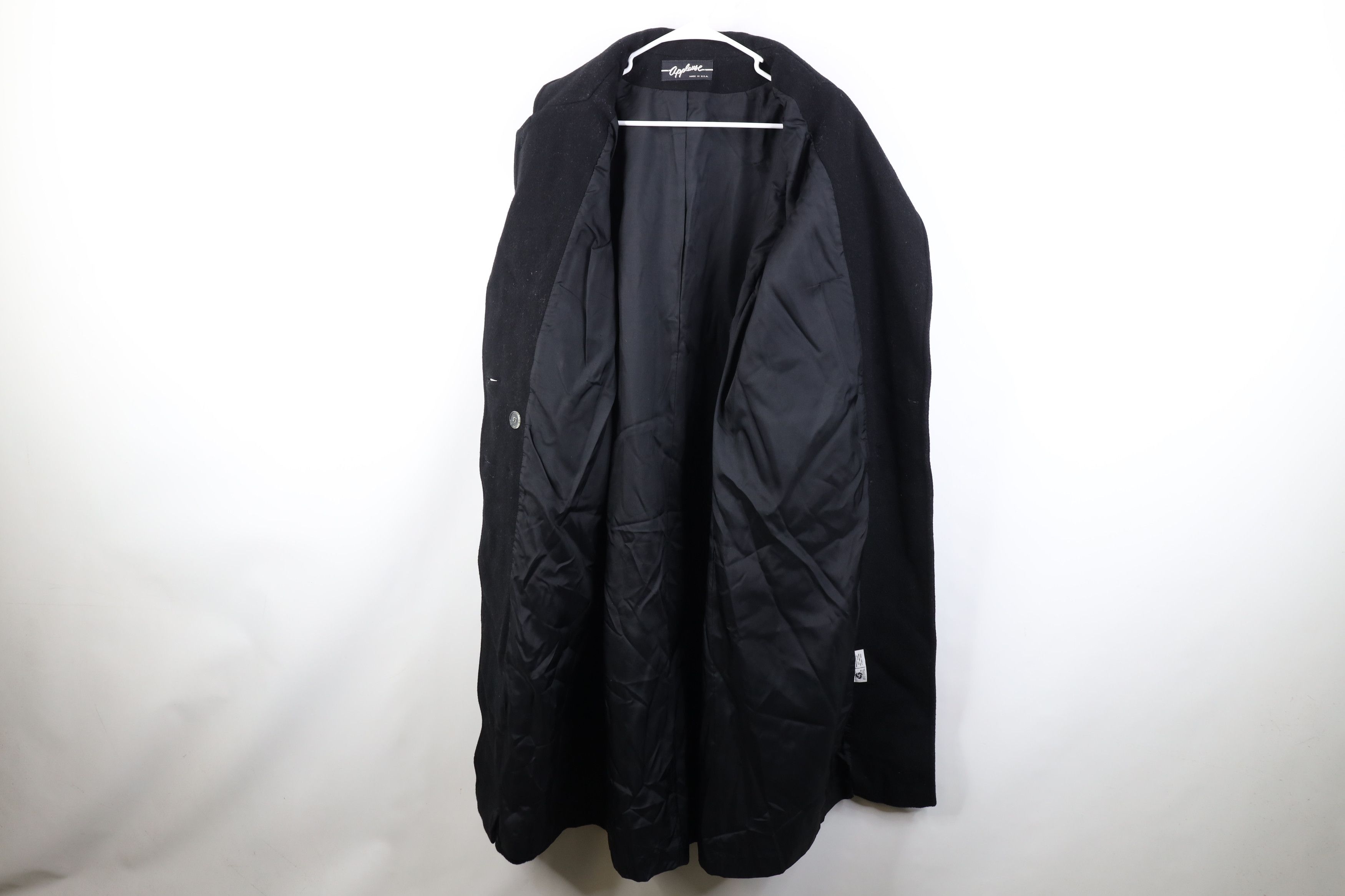 Vintage Vintage 80s 90s Streetwear Trench Coat Jacket Black USA Size L / US 10 / IT 46 - 11 Thumbnail
