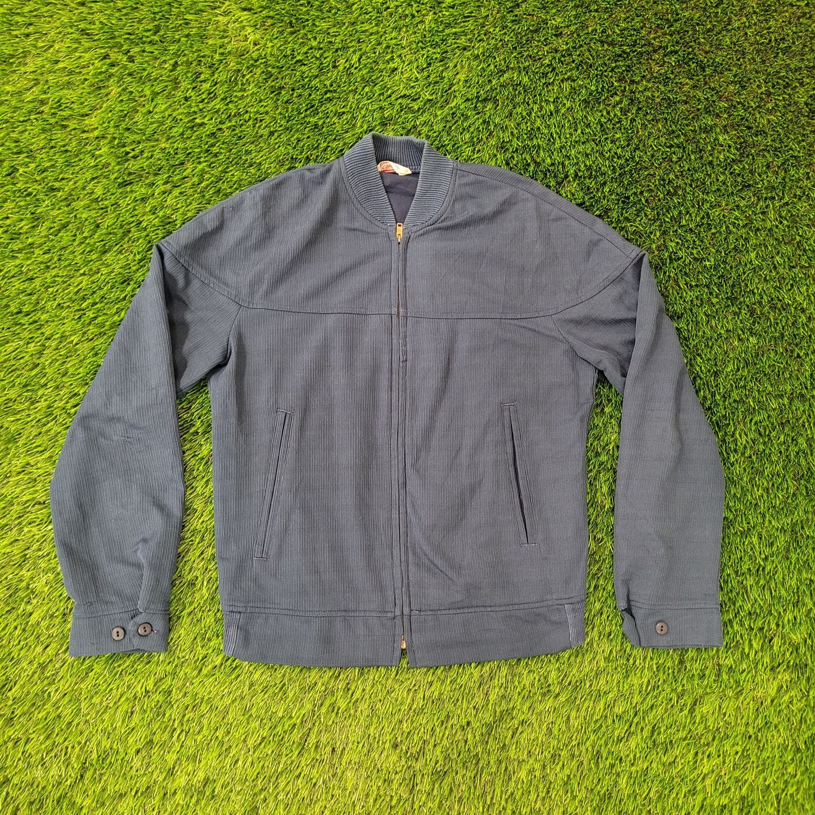 Vintage VTG 60s Shanhouse Ribbed Bomber Jacket S/M USA Serval Size US M / EU 48-50 / 2 - 1 Thumbnail