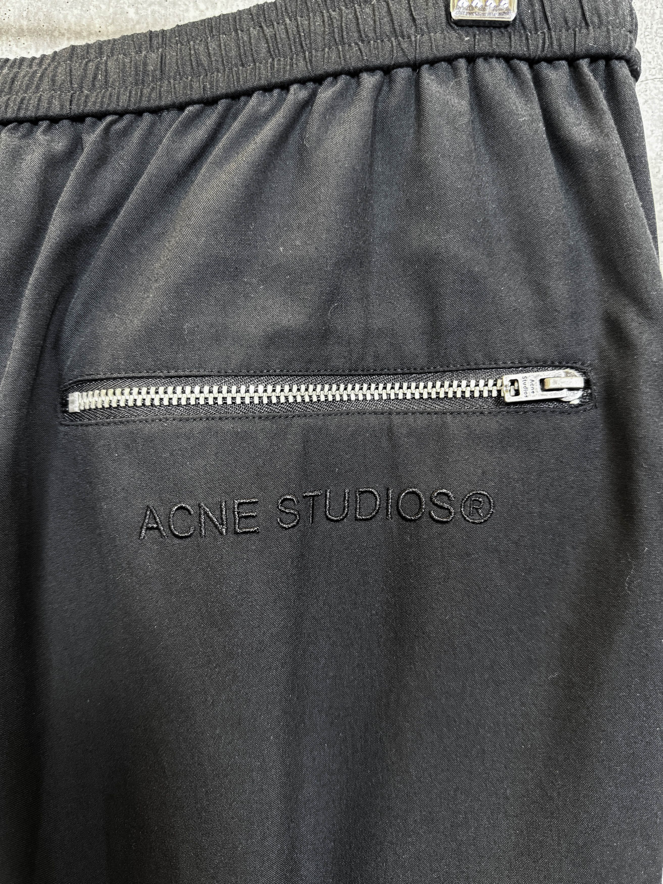 Acne Studios Relaxed Fit Zip Trousers Size US 29 - 2 Thumbnail