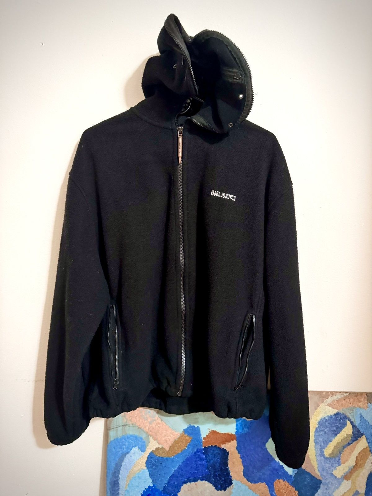 Vetements Vetements SS19 Gimp mask fleece hoodie Size US M / EU 48-50 / 2 - 2 Thumbnail
