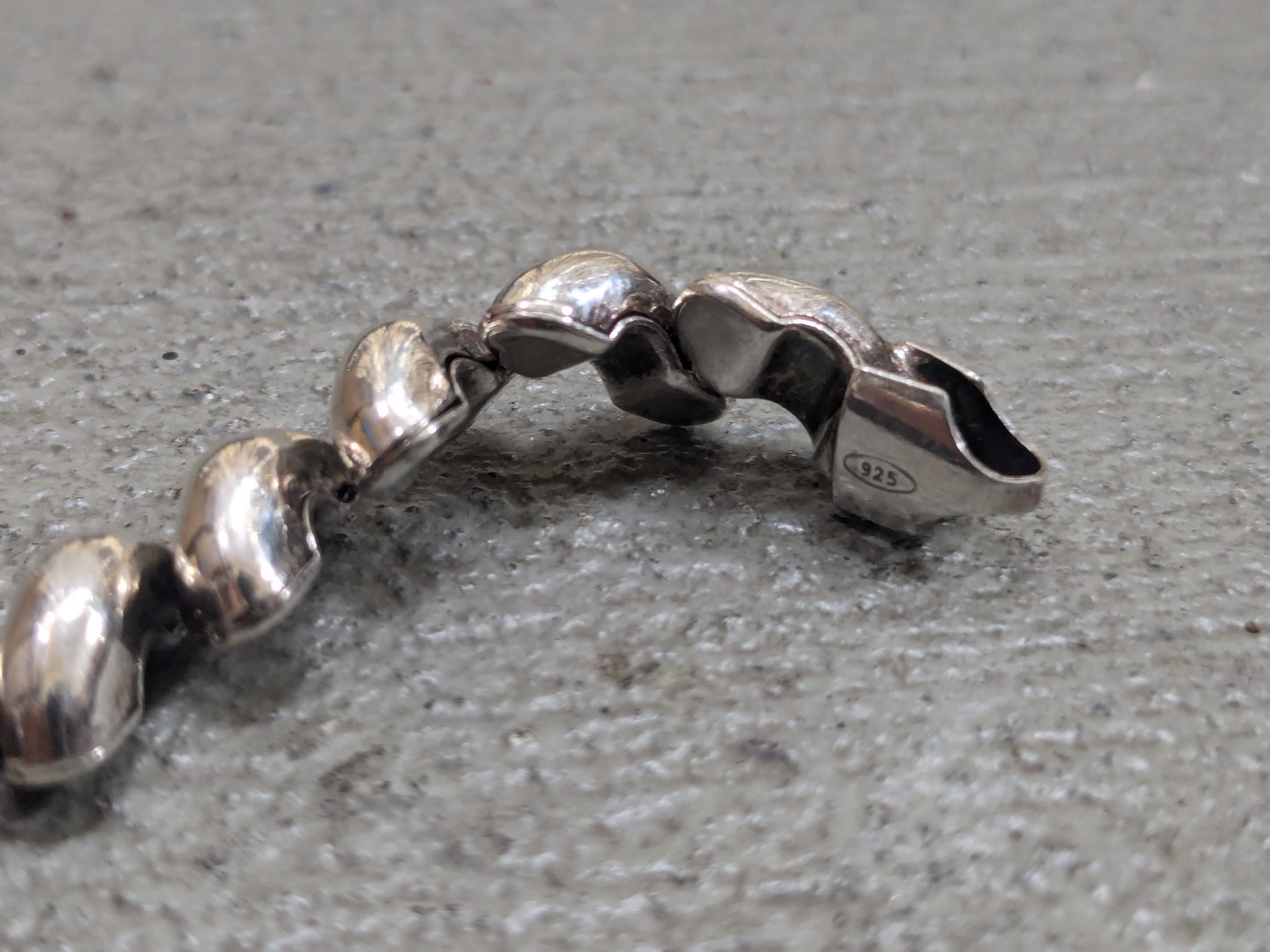 Sterling Silver Vintage Sterling Silver Bracelet San Marco Marcaroni Italy Size ONE SIZE - 7 Thumbnail